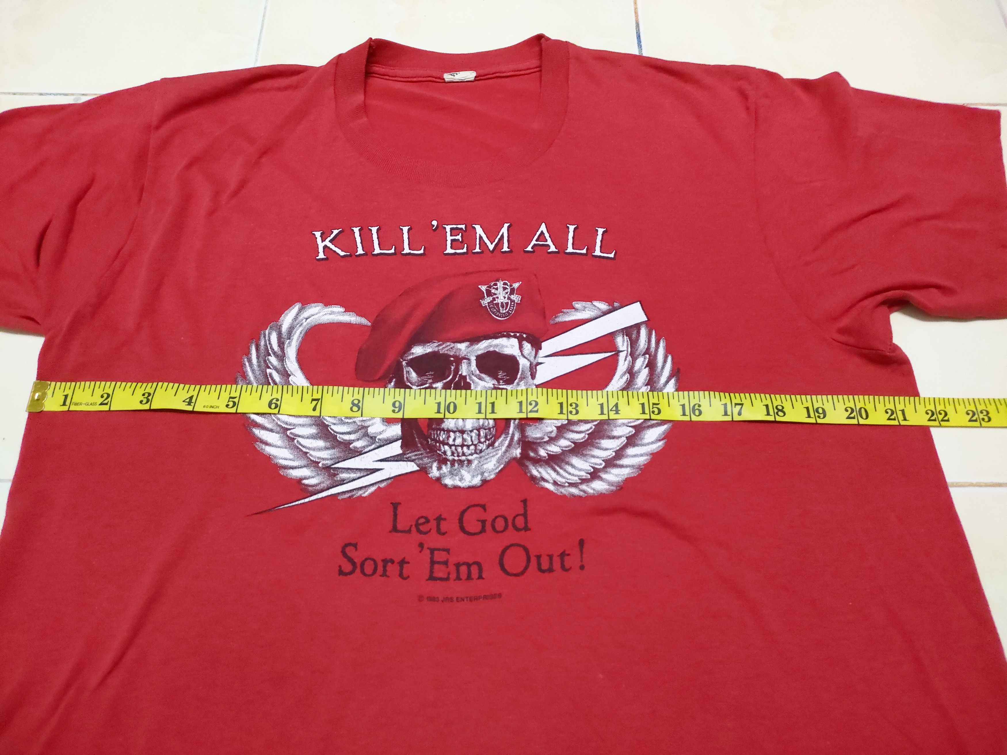 Vintage Vintage Army 3D Emblem Harley Design Tee Size US XL / EU 56 / 4 - 9 Thumbnail