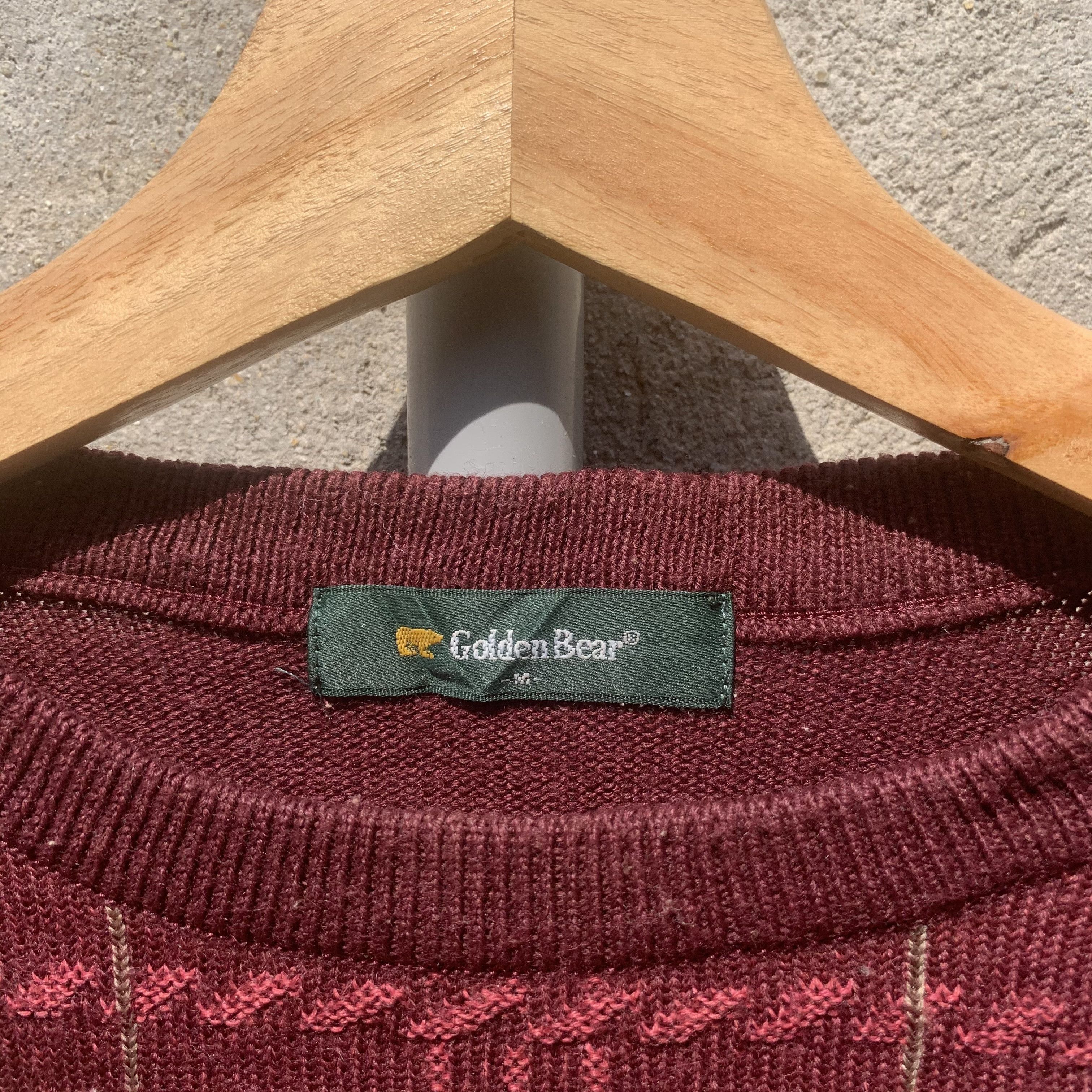 Golden Bear Vintage Golden Bear Small Logo Check Knit Sweater Pullover Size US M / EU 48-50 / 2 - 4 Thumbnail
