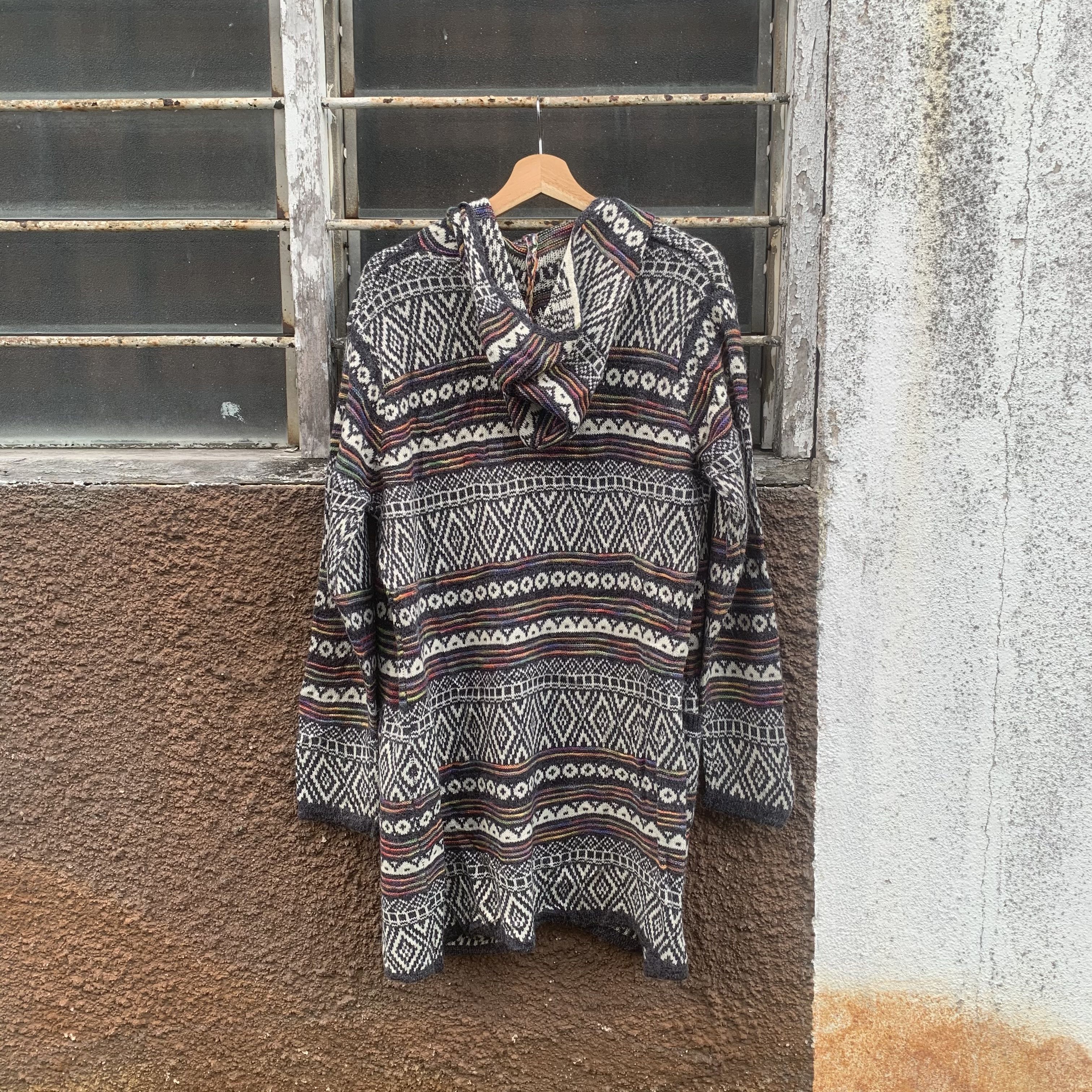 Japanese Brand SEND OFFERS 🍁 2-Pocket Cardigan Navajo Style Hoodie Sweater Size US M / EU 48-50 / 2 - 8 Thumbnail