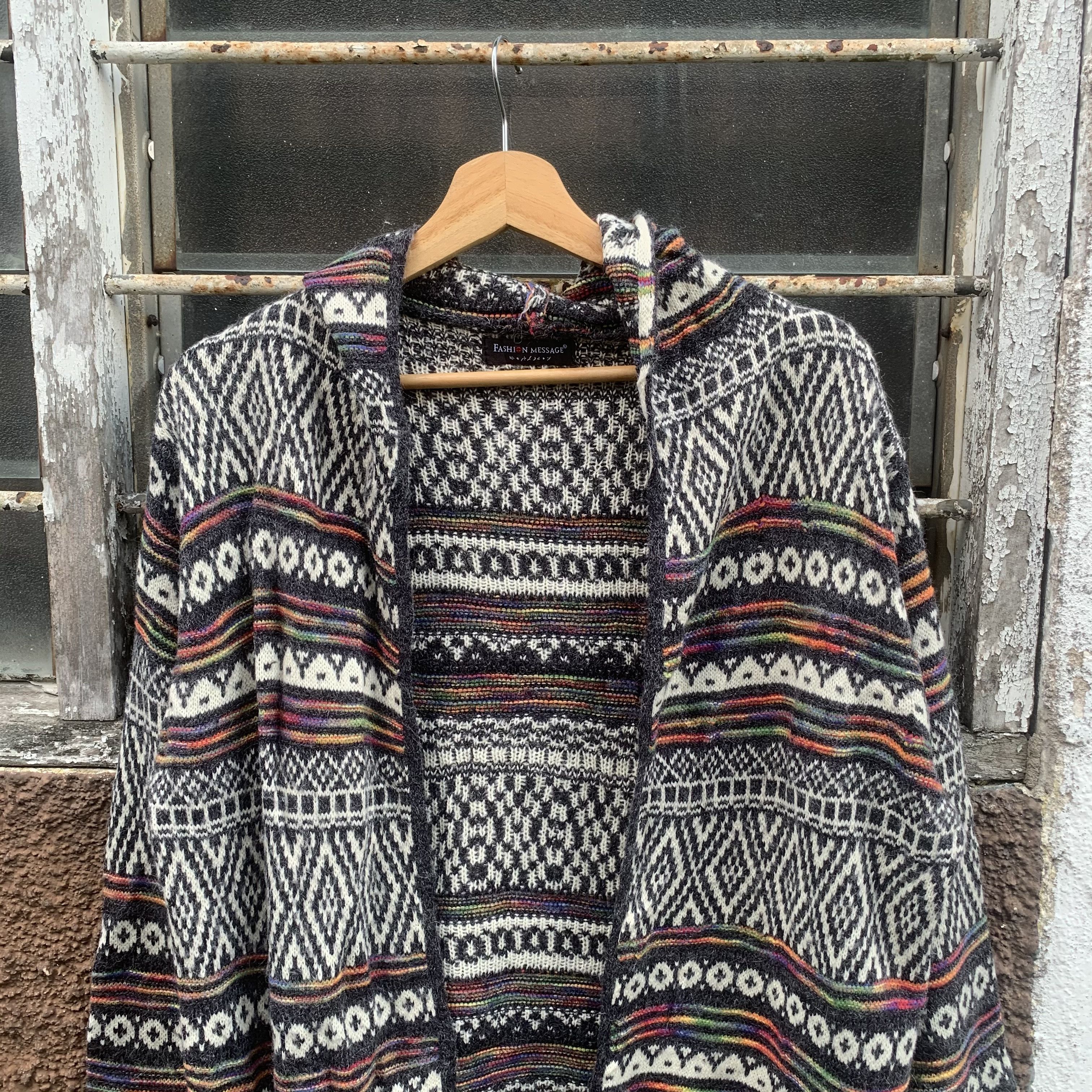 Japanese Brand SEND OFFERS 🍁 2-Pocket Cardigan Navajo Style Hoodie Sweater Size US M / EU 48-50 / 2 - 2 Thumbnail