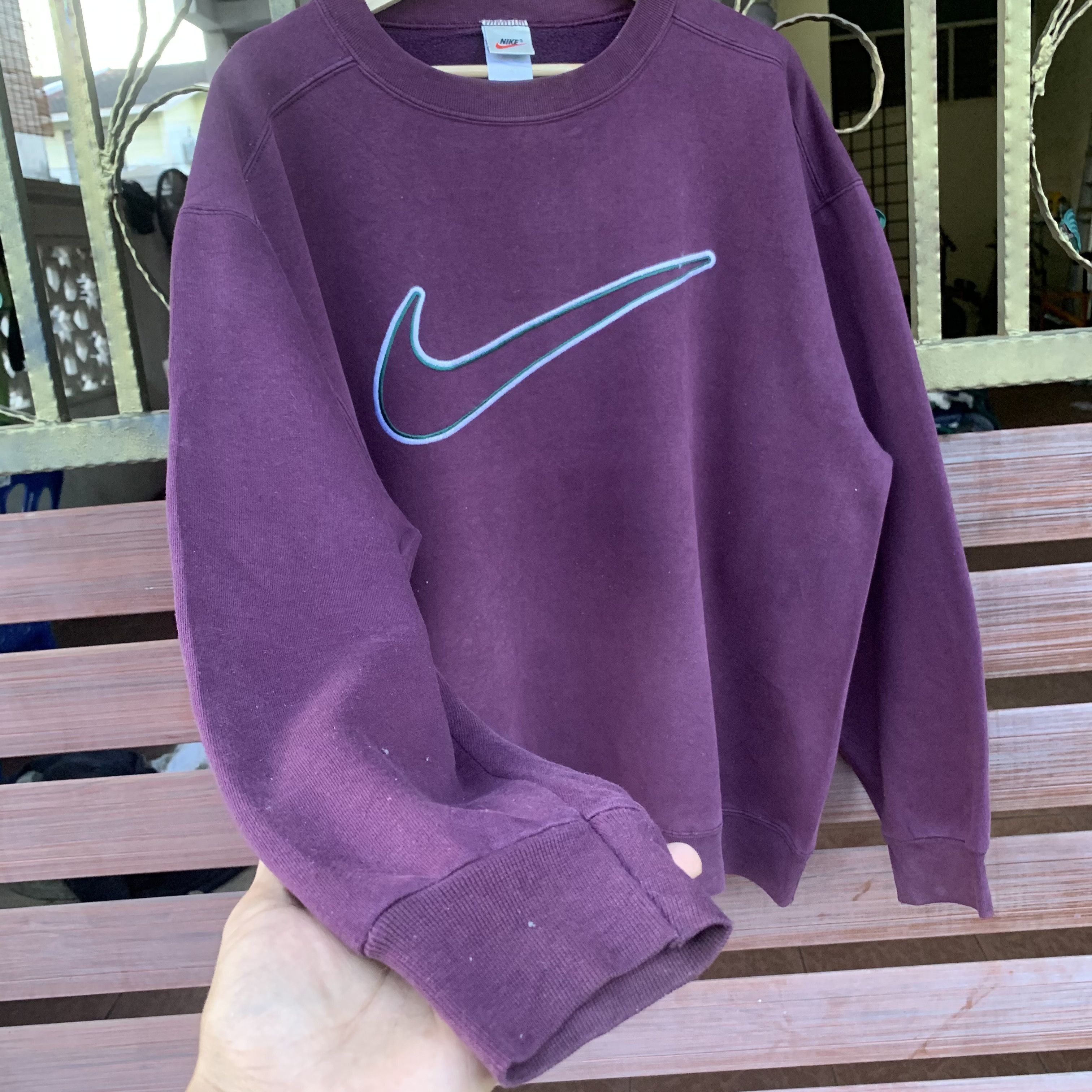 Nike STEALS💥 Vintage 1990s Nike Swoosh Embroidery Logo Pullover Size US M / EU 48-50 / 2 - 6 Thumbnail