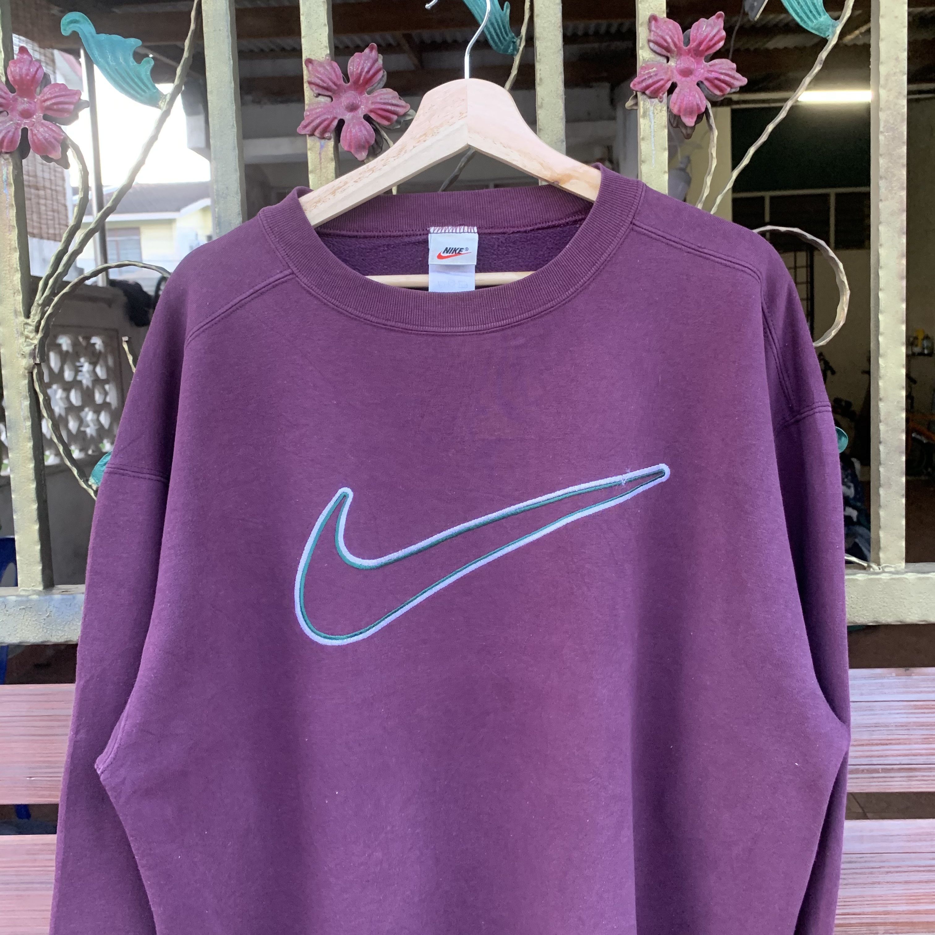 Nike STEALS💥 Vintage 1990s Nike Swoosh Embroidery Logo Pullover Size US M / EU 48-50 / 2 - 3 Thumbnail