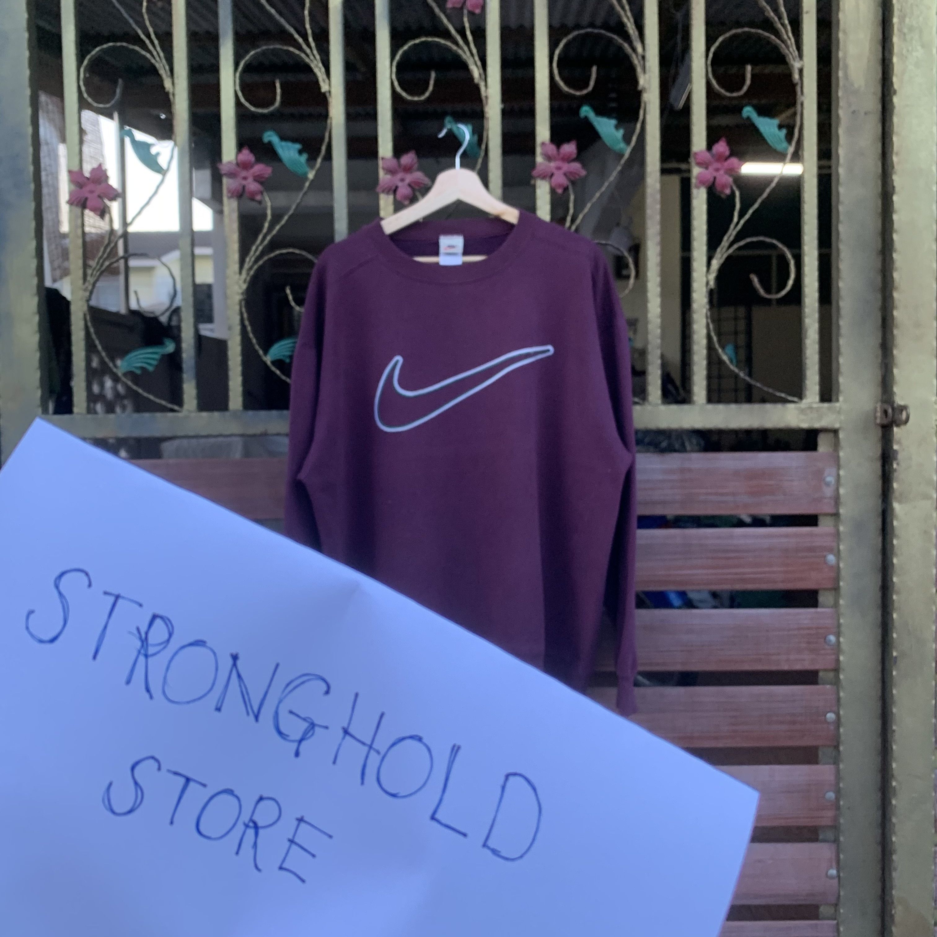Nike STEALS💥 Vintage 1990s Nike Swoosh Embroidery Logo Pullover Size US M / EU 48-50 / 2 - 1 Thumbnail