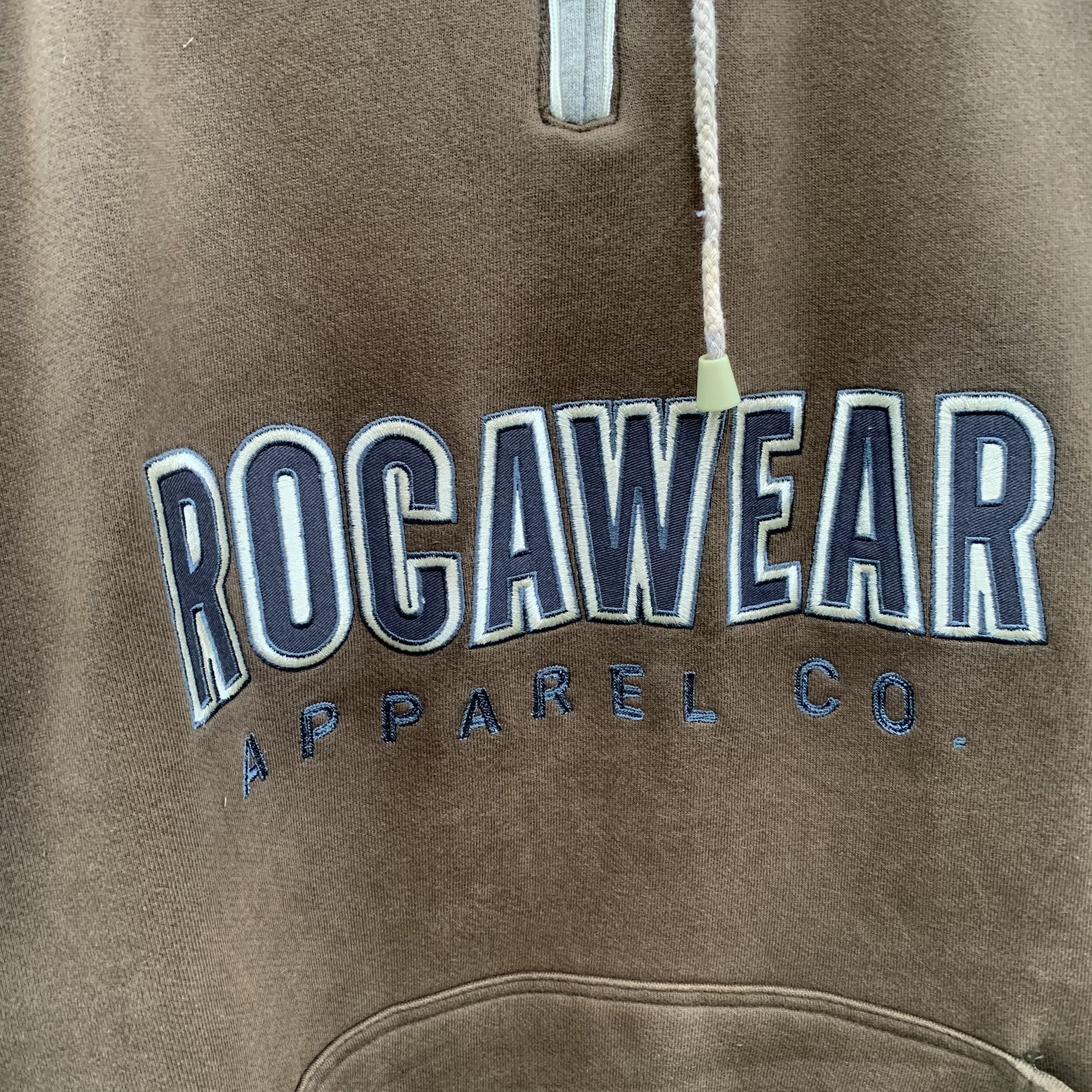 Rocawear RARE ‼️ Rocawear Spell Out Quarter Zip Pullover Sweatshirts Size US XL / EU 56 / 4 - 3 Thumbnail