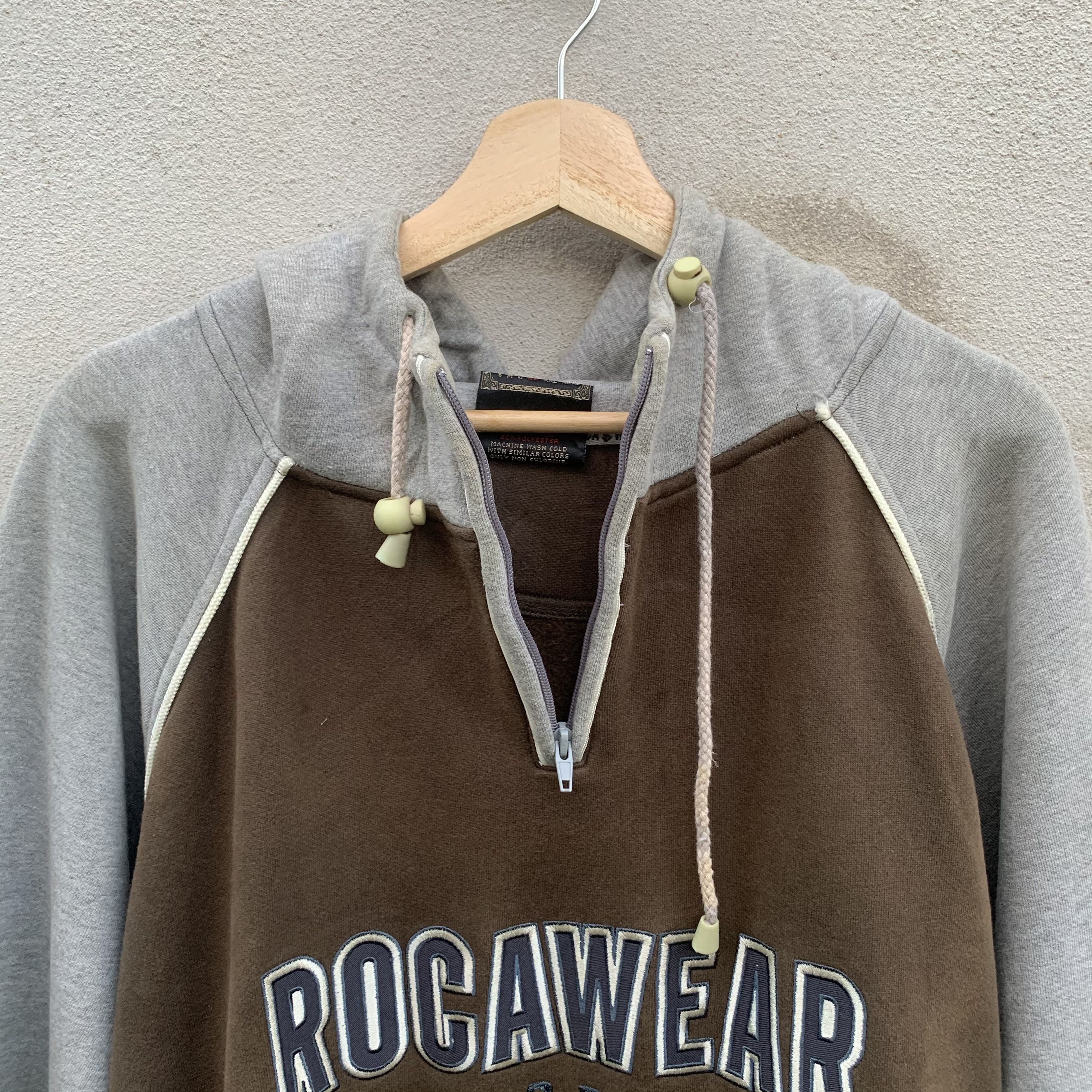 Rocawear RARE ‼️ Rocawear Spell Out Quarter Zip Pullover Sweatshirts Size US XL / EU 56 / 4 - 5 Thumbnail