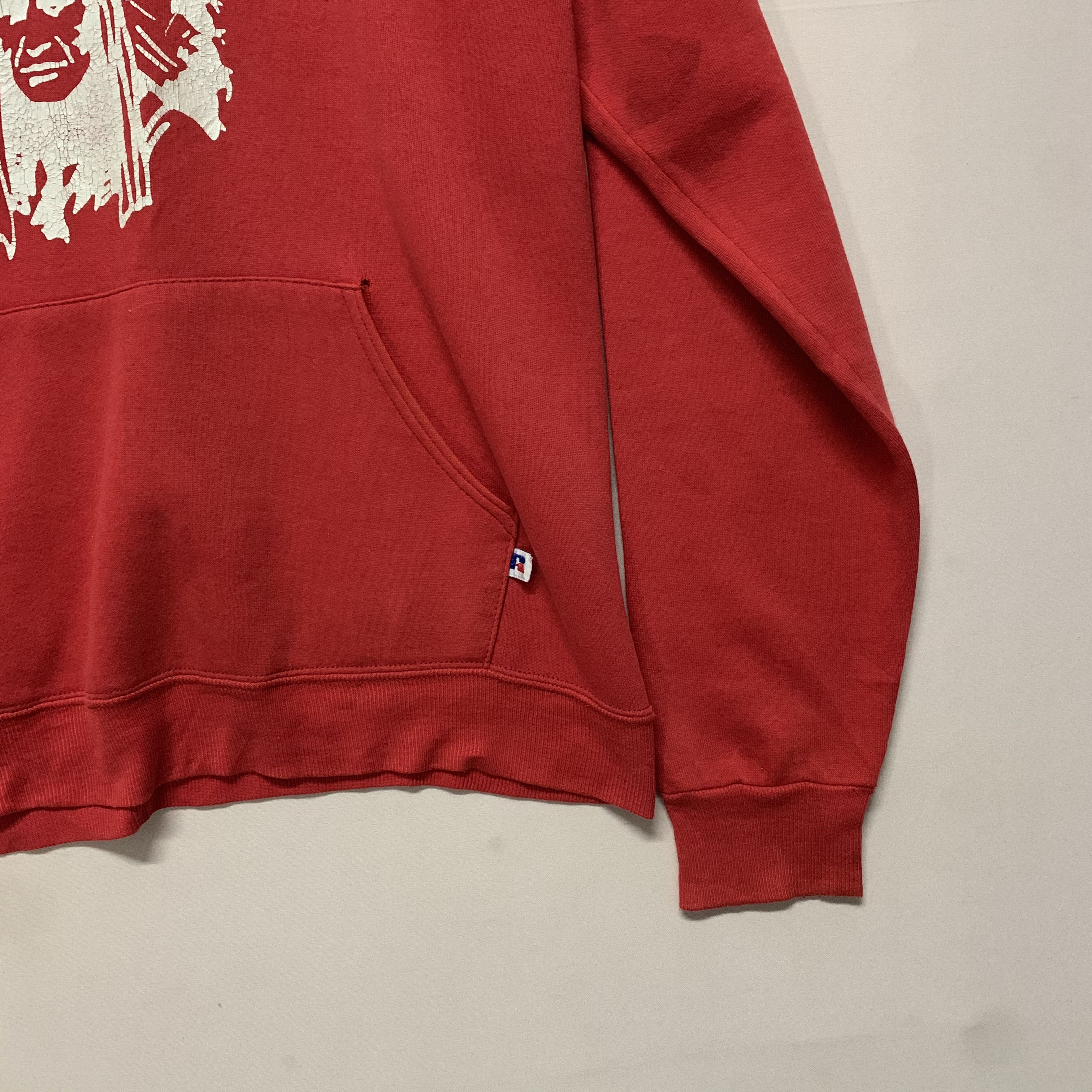 Russell Athletic SEND OFFERS🔥90’s Vintage RUSSELL Athletic Red Indian Hooded Size US M / EU 48-50 / 2 - 4 Thumbnail