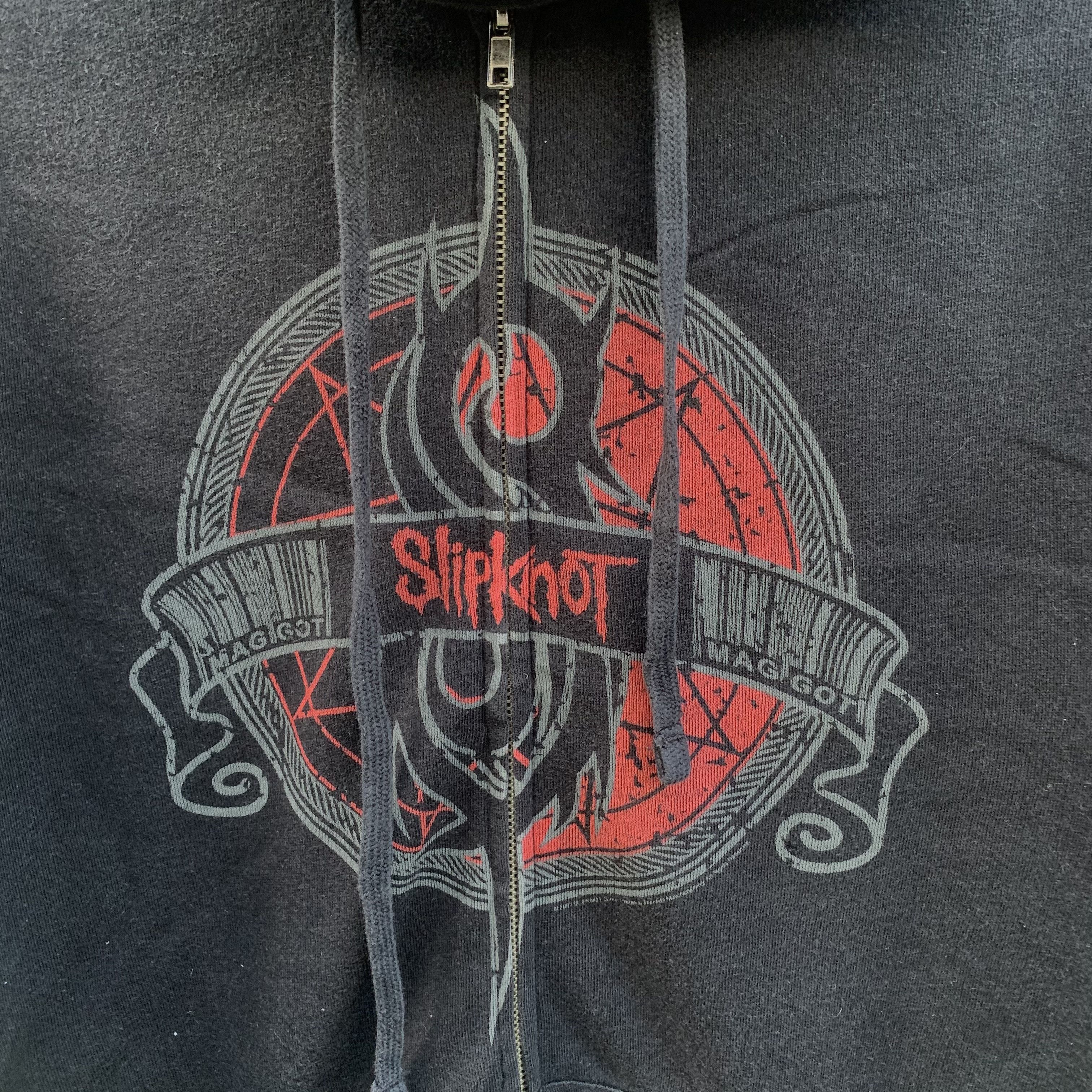 Band Tees Vintage Slipknot Metal Band Hooded Zip Ups Pullover Size US M / EU 48-50 / 2 - 3 Thumbnail