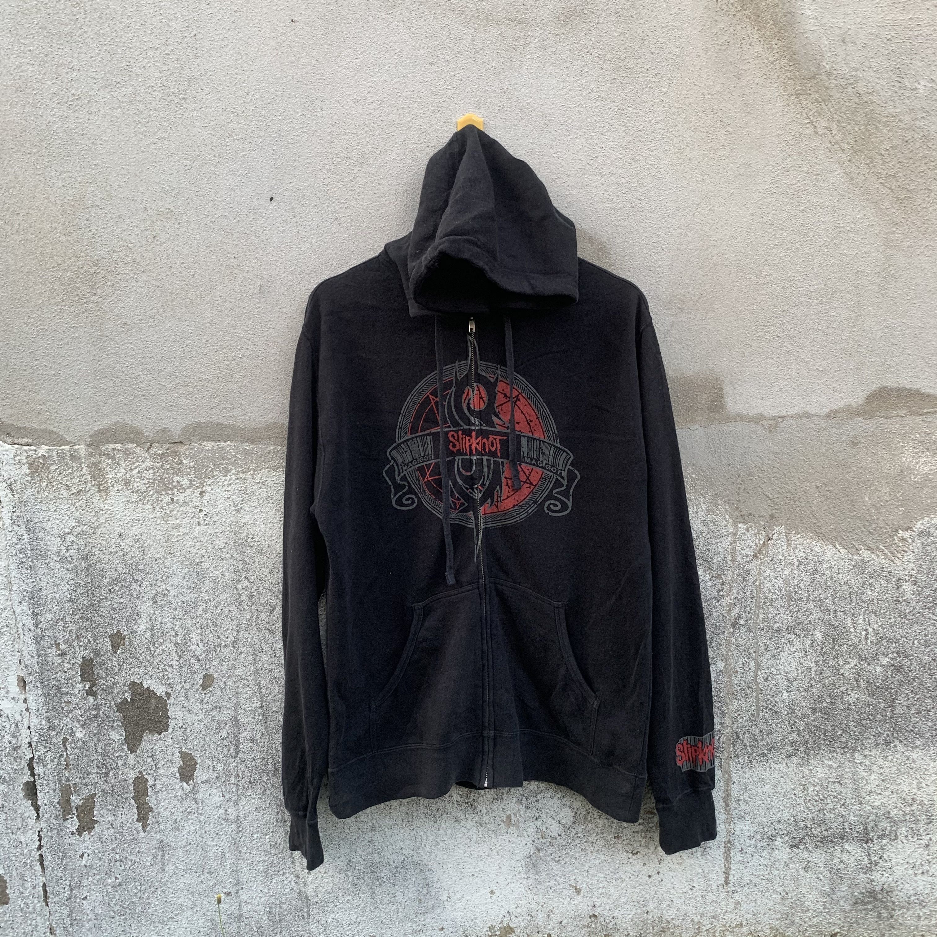 Band Tees Vintage Slipknot Metal Band Hooded Zip Ups Pullover Size US M / EU 48-50 / 2 - 1 Thumbnail