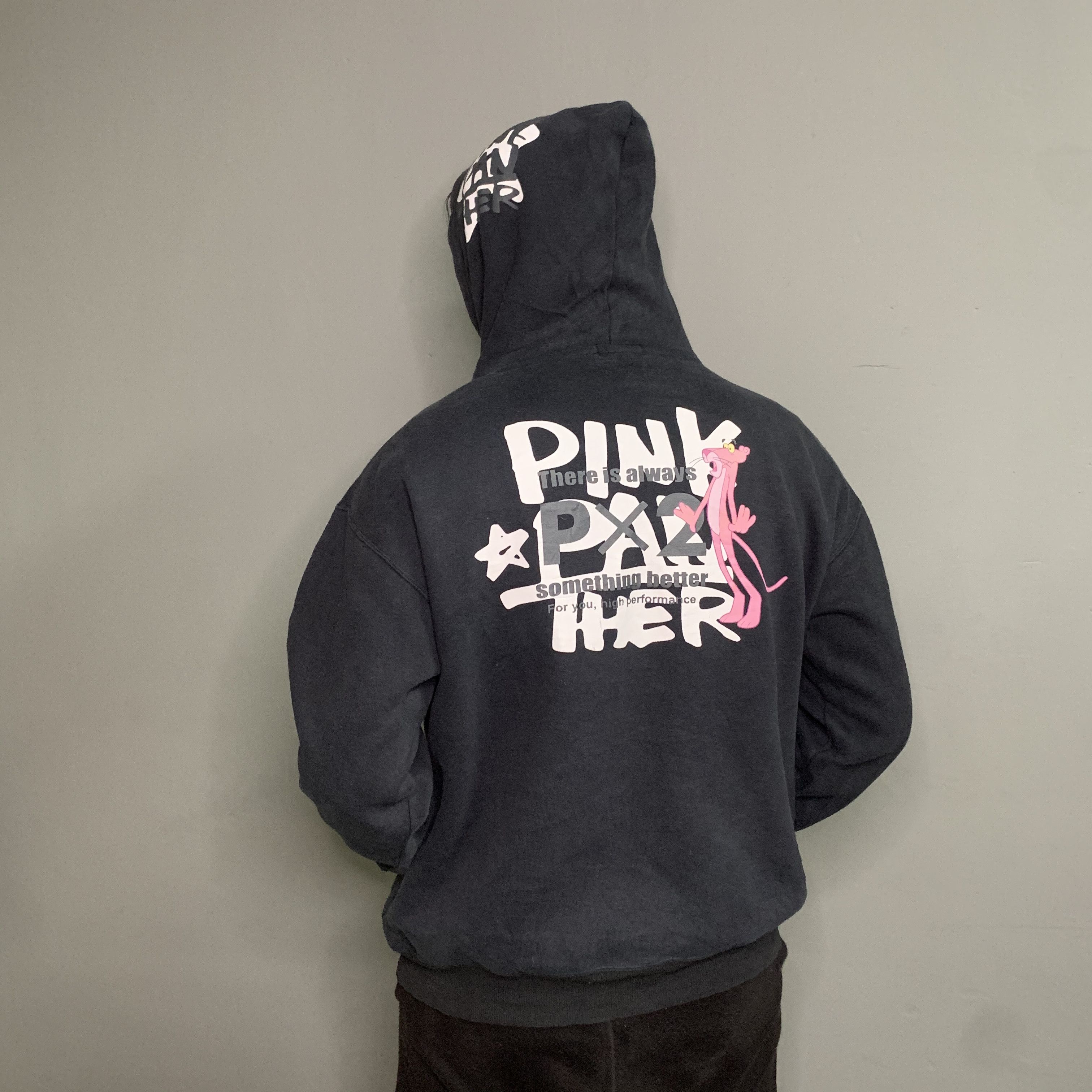 Vintage Vintage Pink Panther Movie Hooded Pullover Sweatshirt Size US L / EU 52-54 / 3 - 1 Thumbnail
