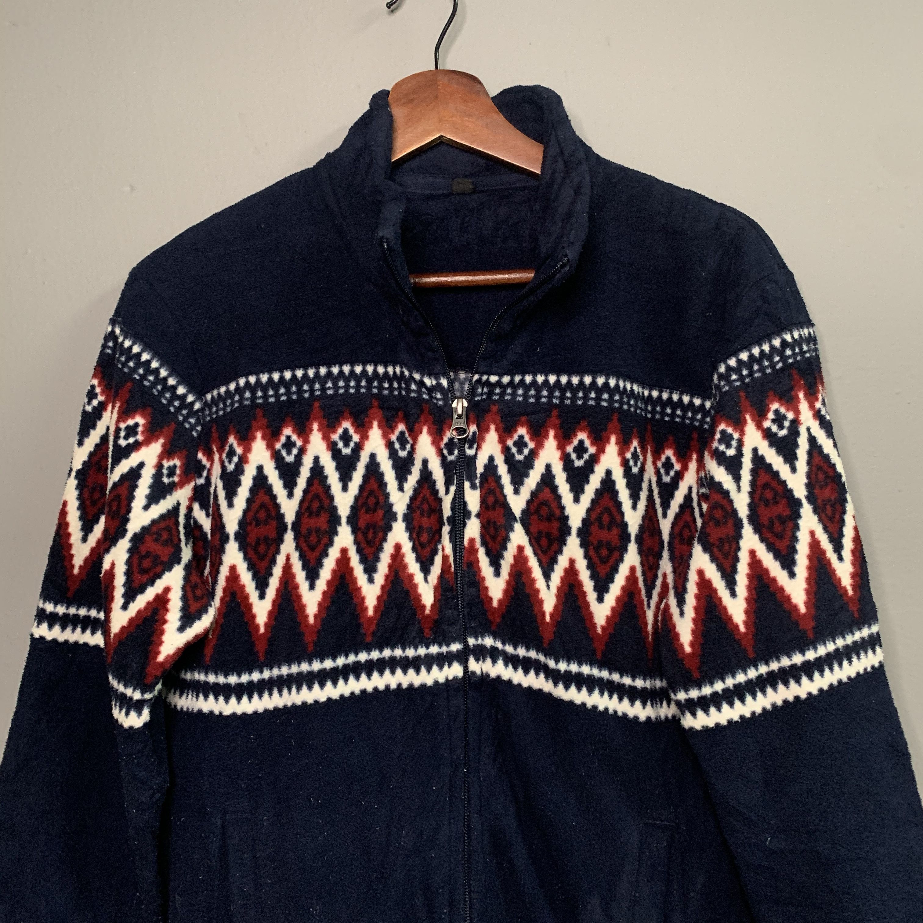 Japanese Brand Japanese Vintage Navajo StyleTribal Zipper Sweatshirt Jacket Size US M / EU 48-50 / 2 - 2 Thumbnail