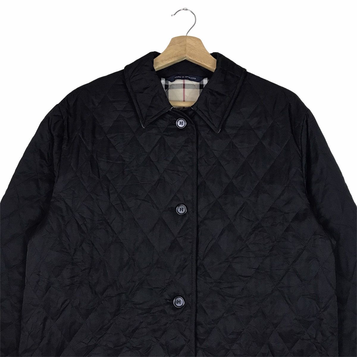 Burberry BURBERRY London Nova Check Black Quilted Jacket Size US M / EU 48-50 / 2 - 2 Thumbnail