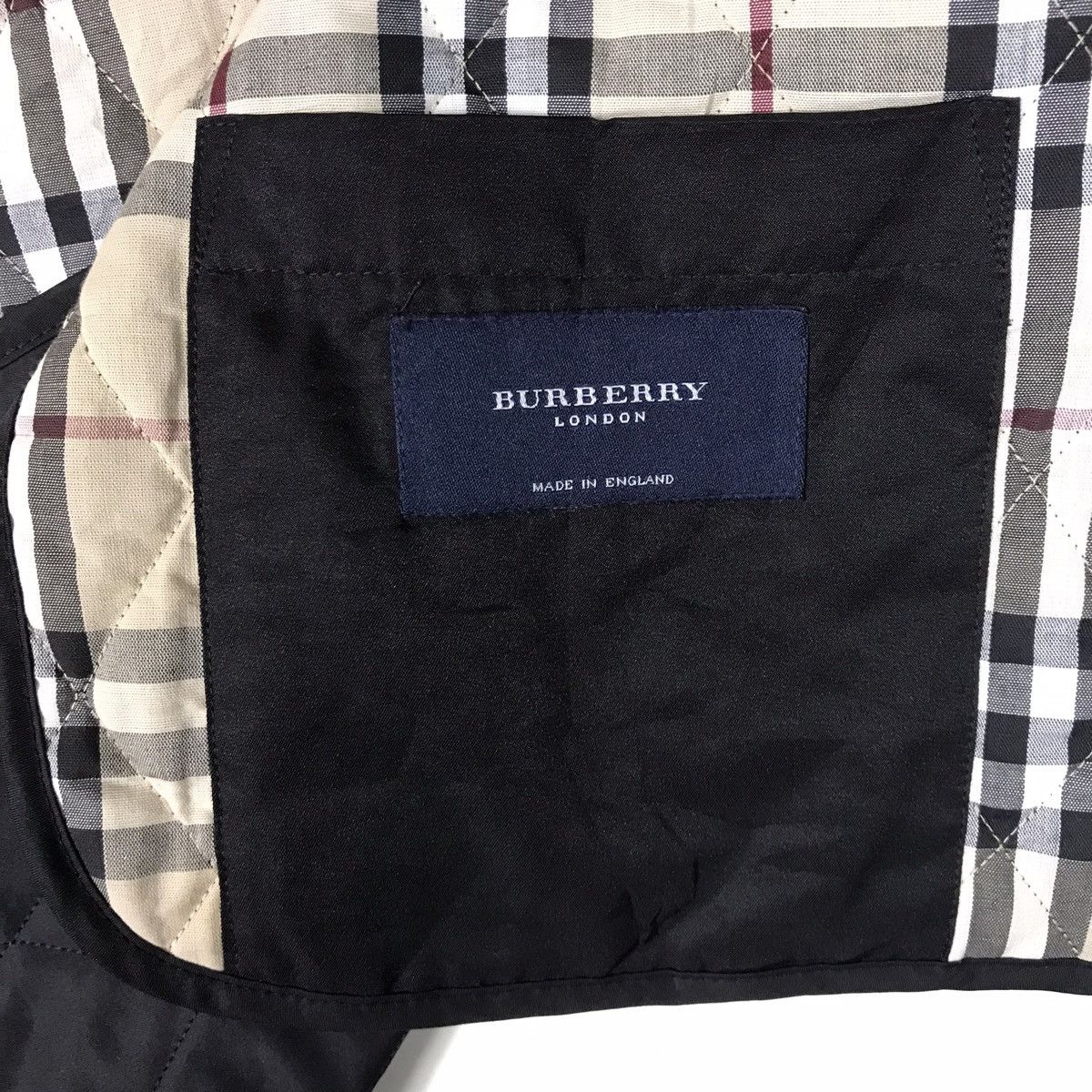 Burberry BURBERRY London Nova Check Black Quilted Jacket Size US M / EU 48-50 / 2 - 7 Thumbnail
