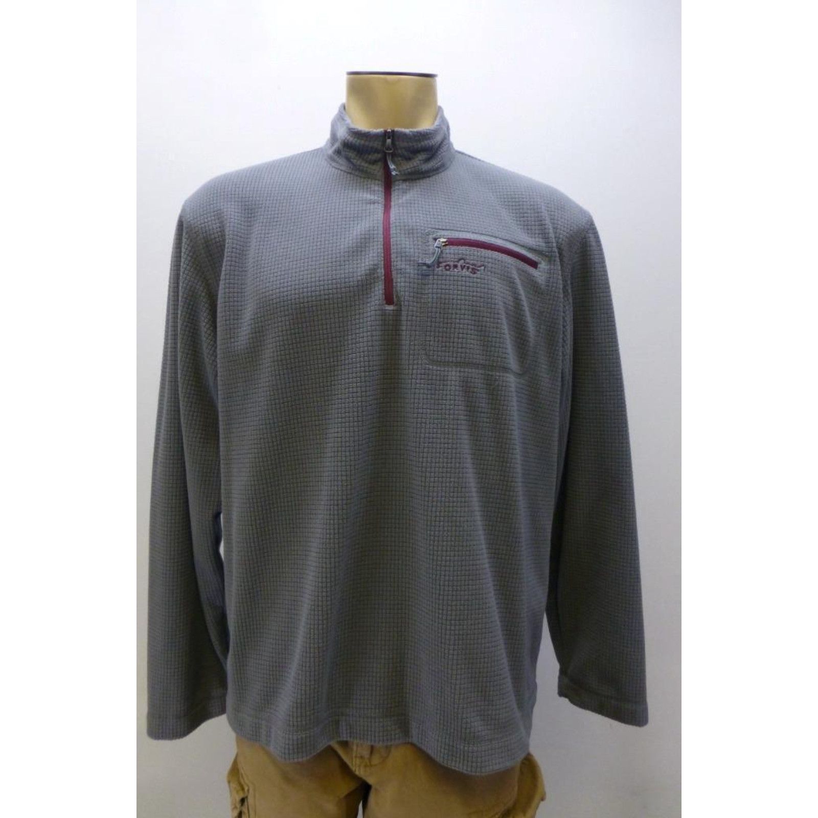 Chemise Orvis Trout Bum Pêche Homme Manches Courtes – Taille M Respirant état Très Bon