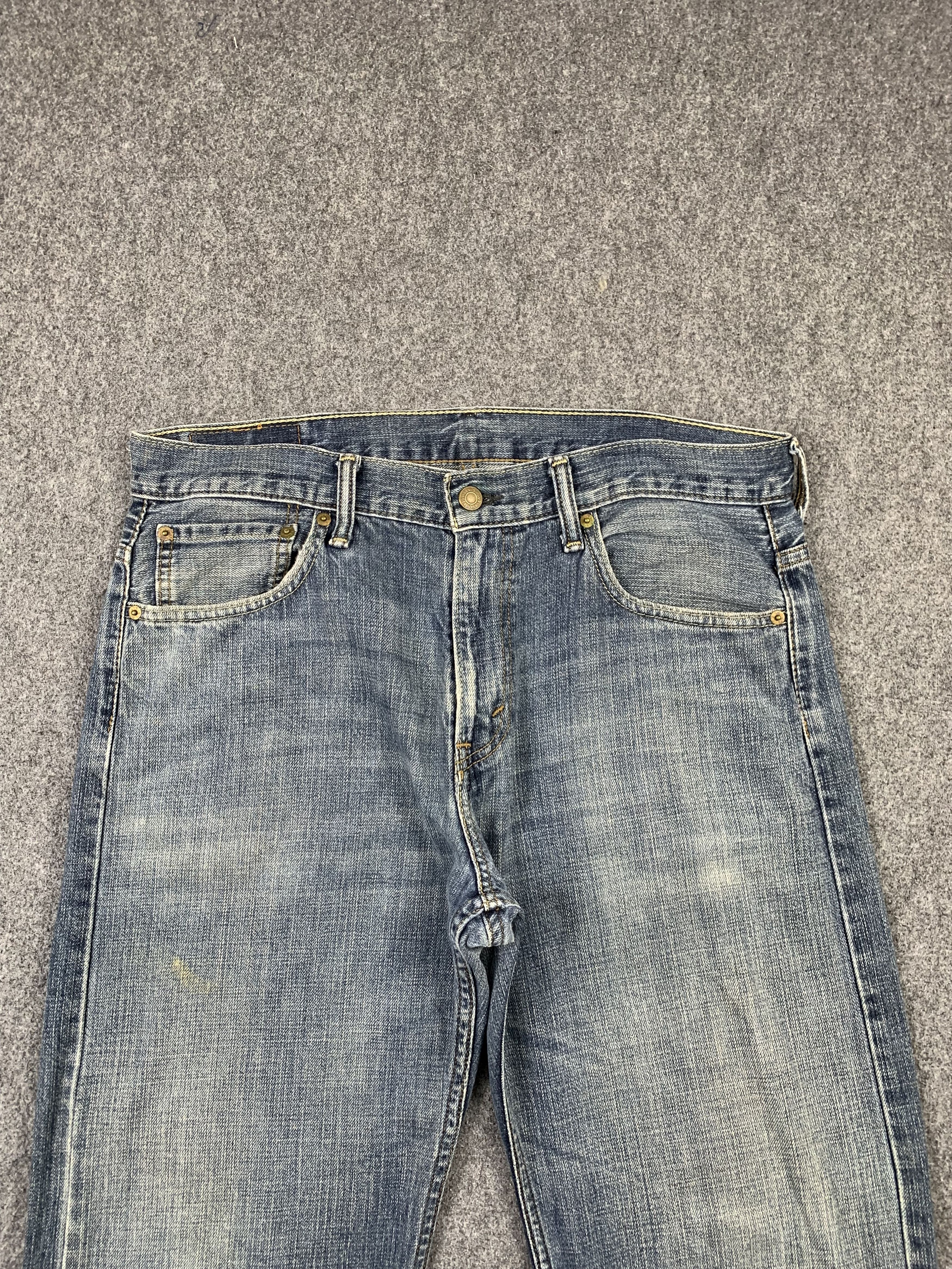 Levi's Vintage Levis 569 Faded Blue Jeans DP2155 Size US 35 - 2 Thumbnail