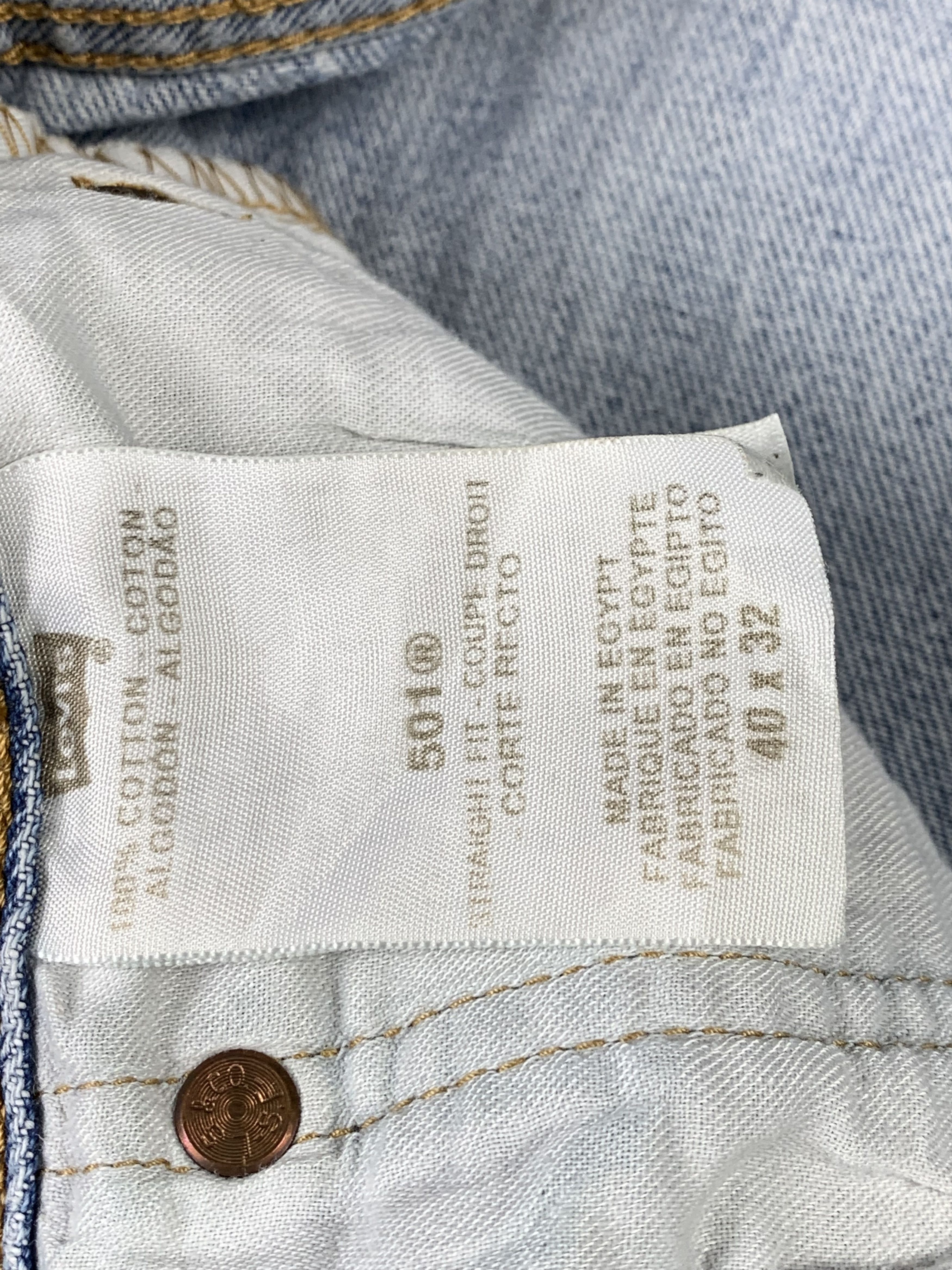Levi's Vintage Levis 501 Light Wash Jeans DP2158 Size US 39 - 10 Thumbnail