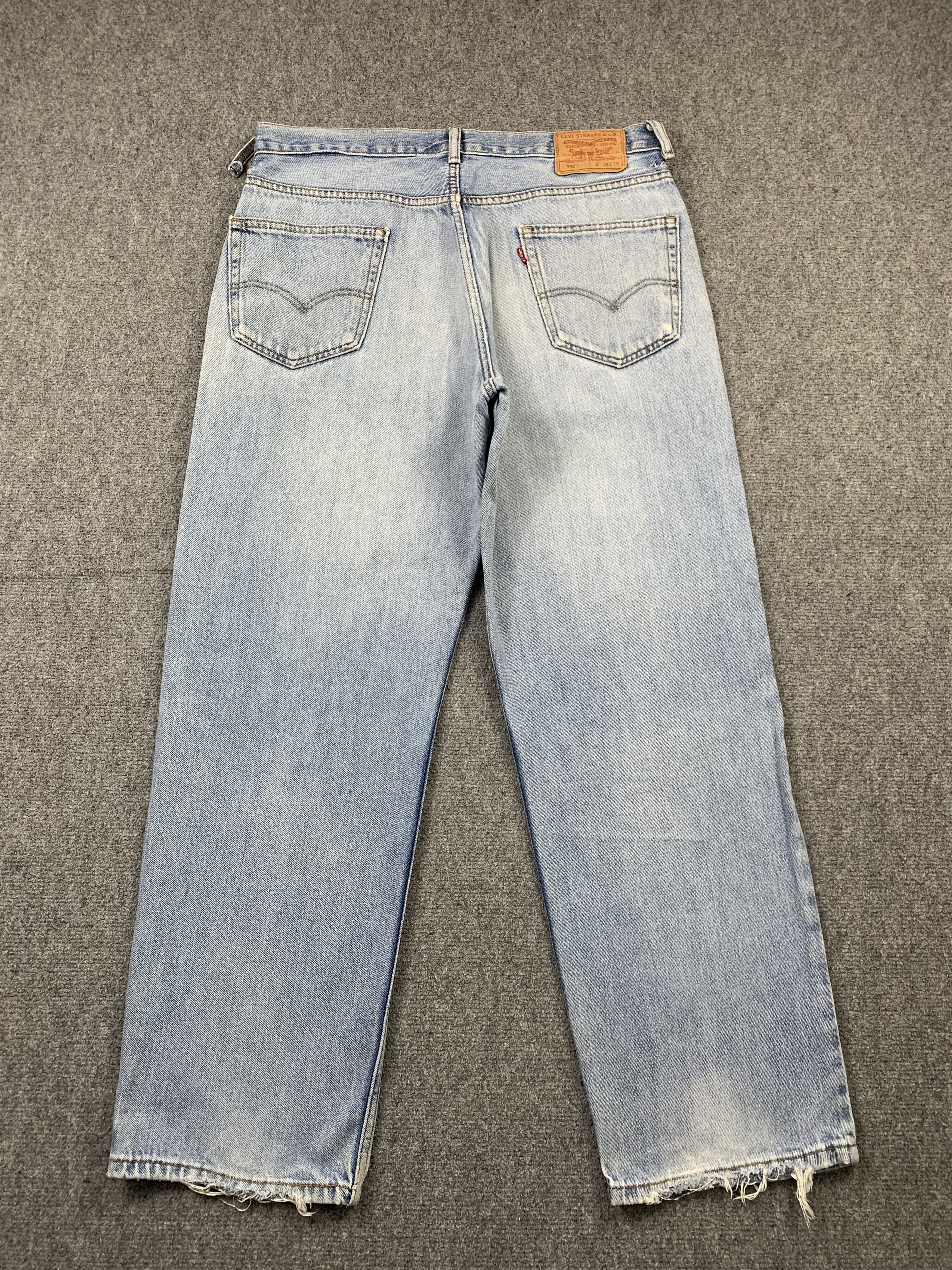 Levi's Vintage Levis 550 Light Wash Jeans DP2160 Size US 35 - 3 Thumbnail