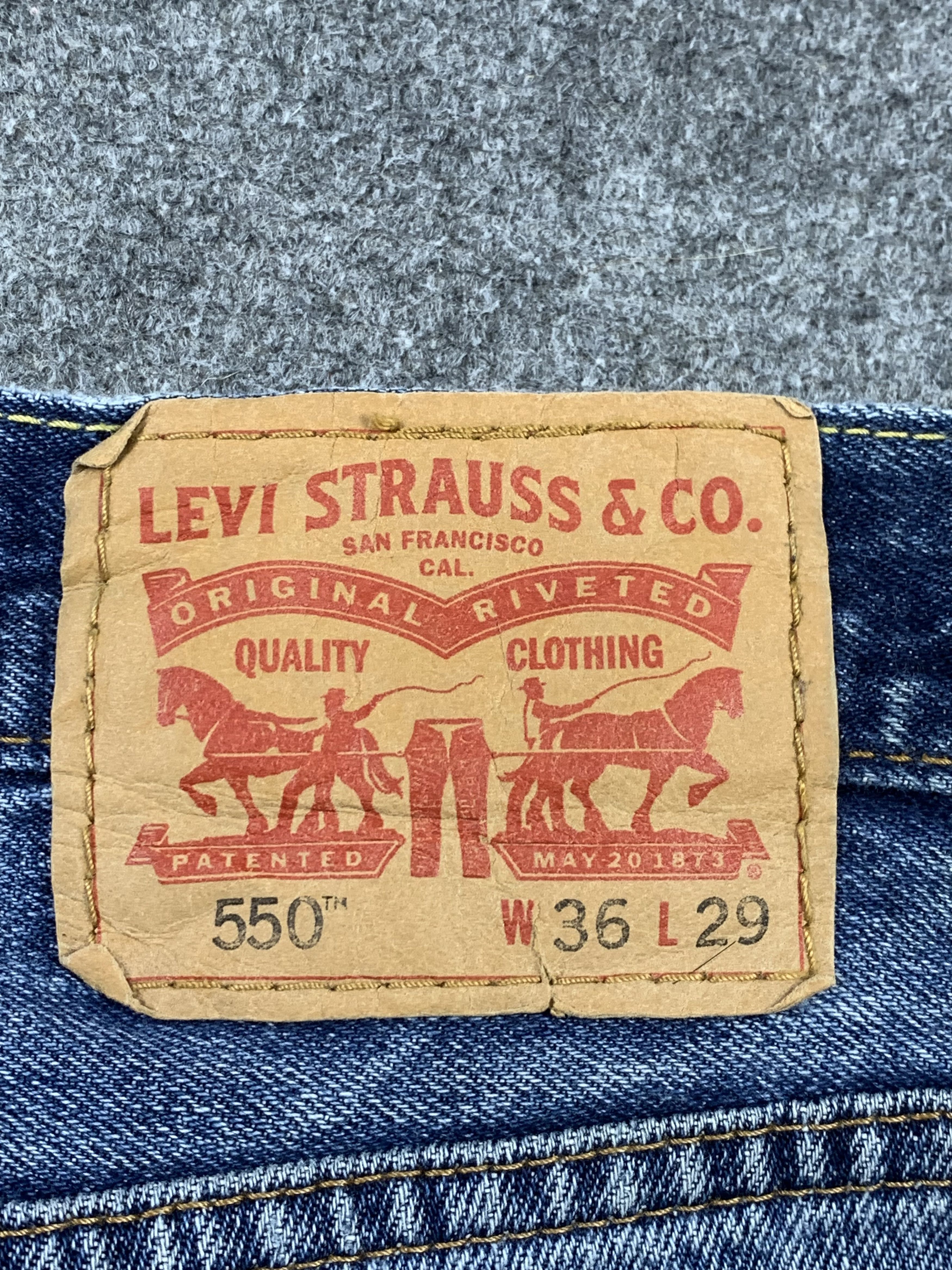 Levi's × Vintage Vintage Levis 550 Faded Blue Jeans DP2162 Size US 36 / EU 52 - 3 Thumbnail