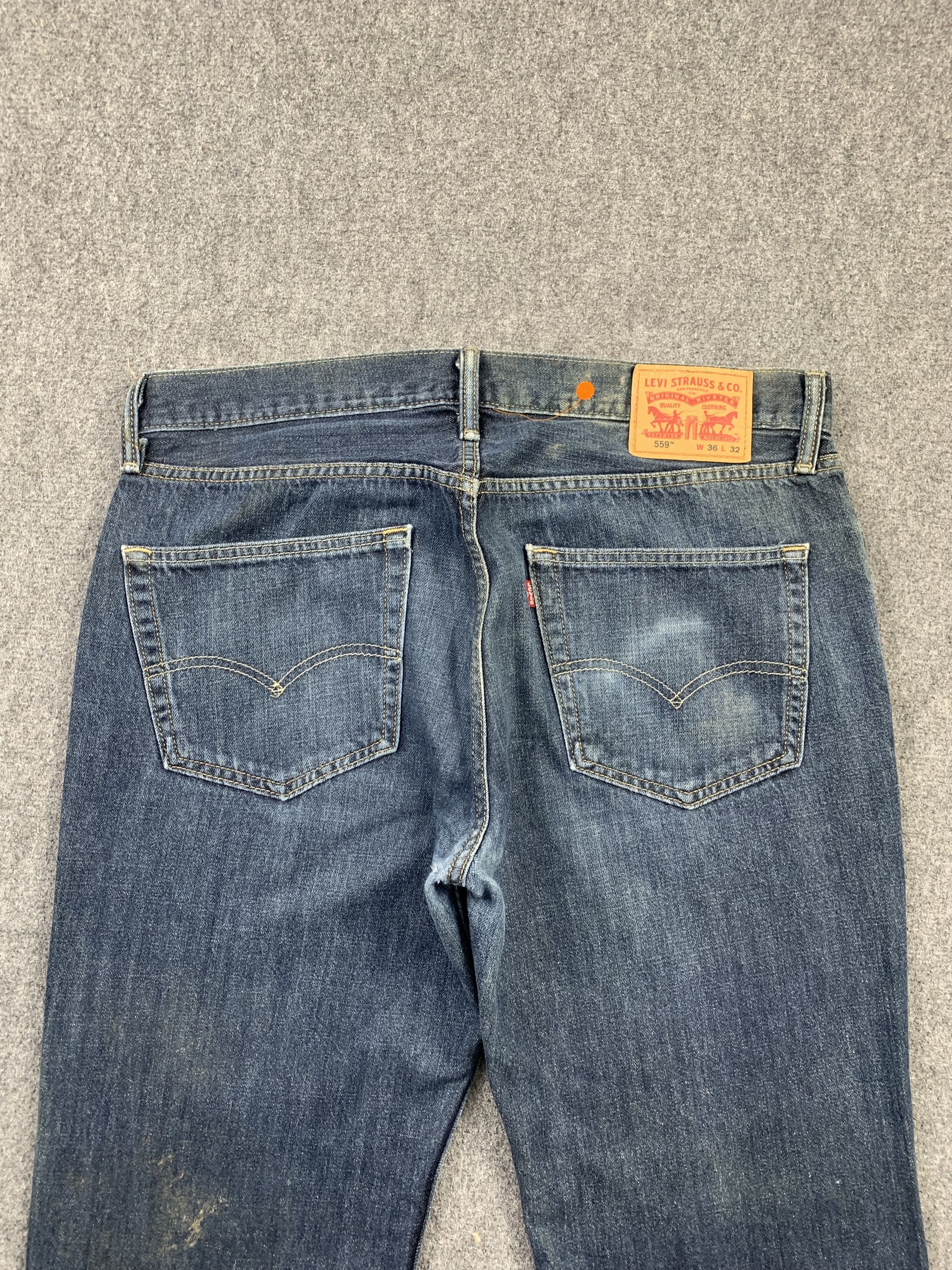 Levi's Vintage Levis 559 Faded Blue Jeans DP2163 Size US 36 / EU 52 - 4 Thumbnail