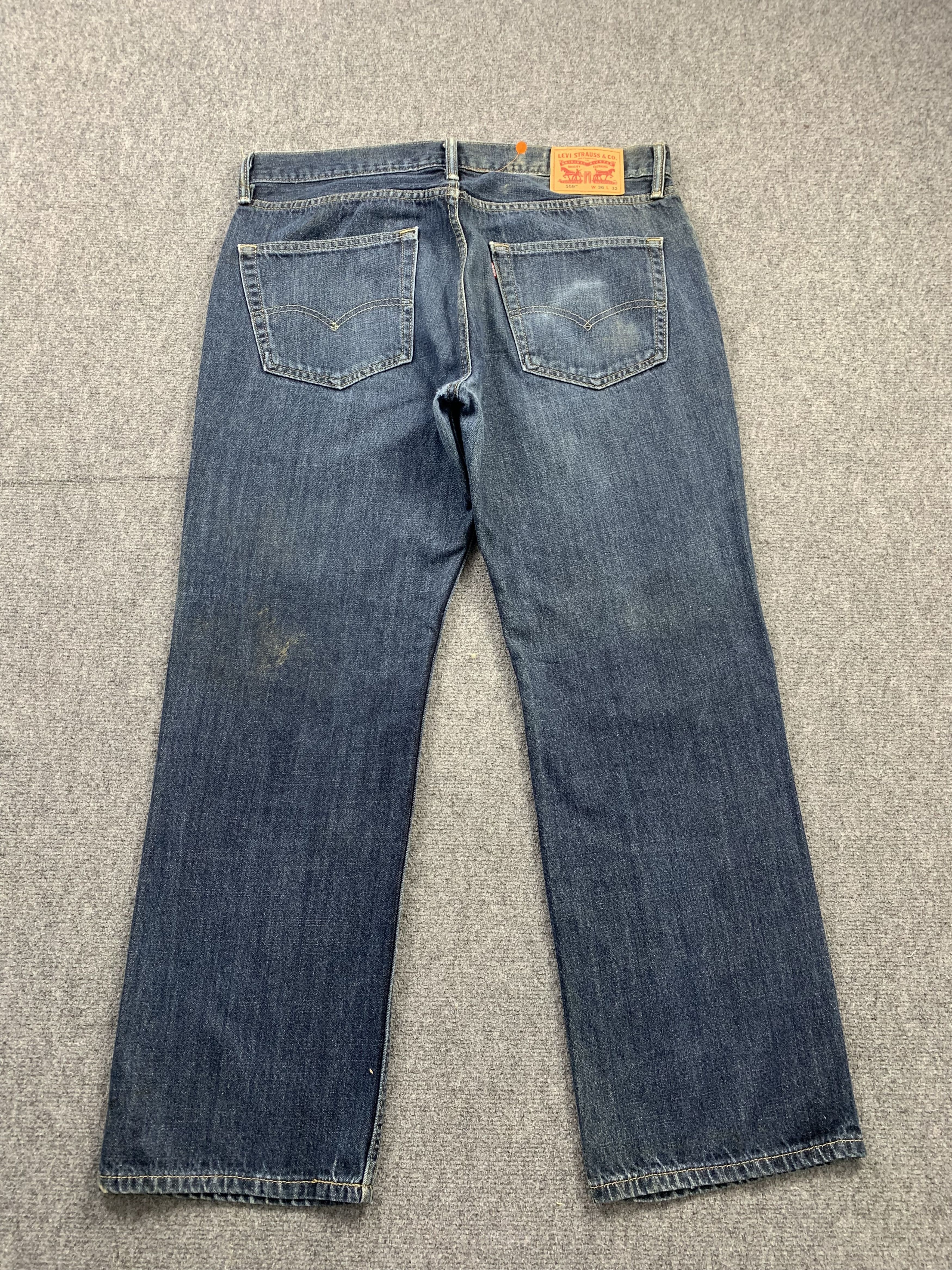 Levi's Vintage Levis 559 Faded Blue Jeans DP2163 Size US 36 / EU 52 - 3 Thumbnail