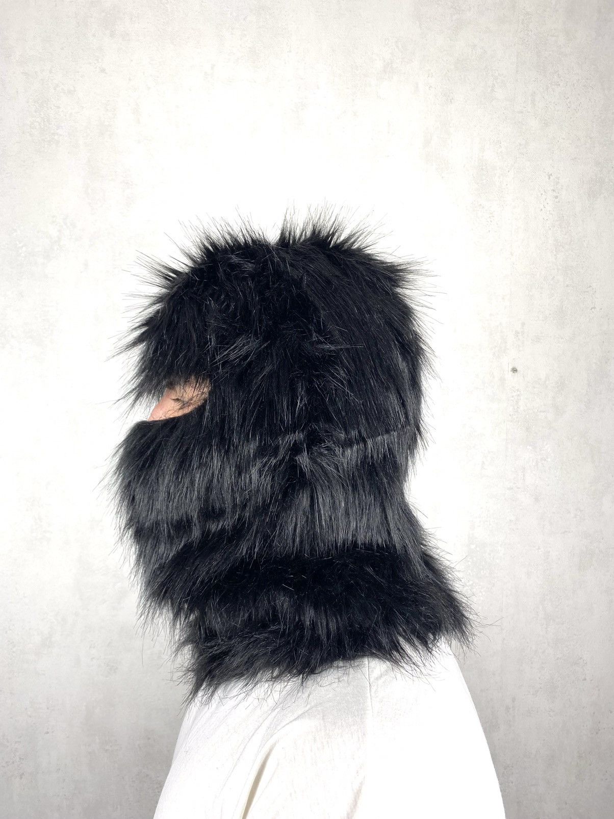Japanese Brand × Vintage Vintage 90s Alt Fuzzy Mohair Ushanka Ski Mask Hat Size ONE SIZE - 4 Thumbnail
