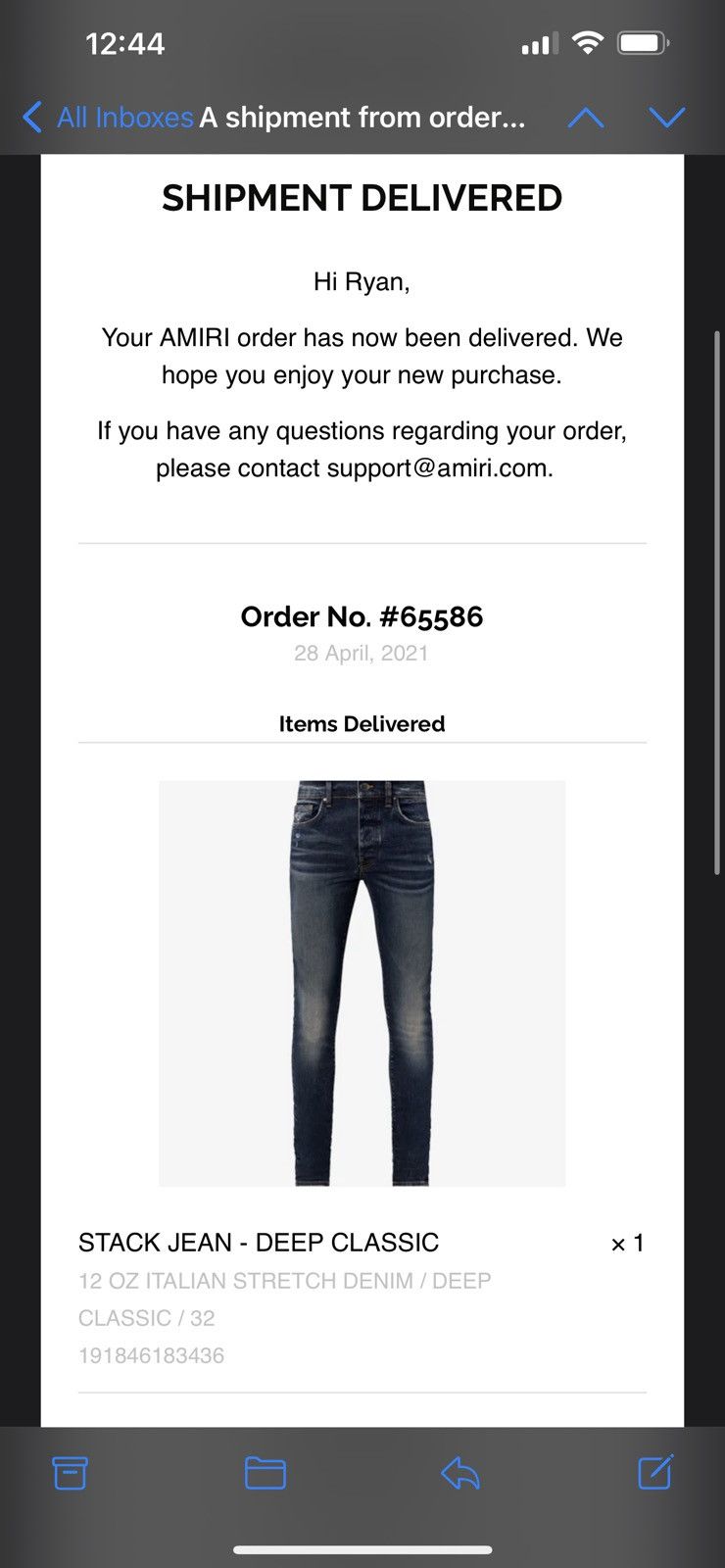Amiri Amiri Stack Jean - Deep Classic Size US 32 / EU 48 - 8 Thumbnail
