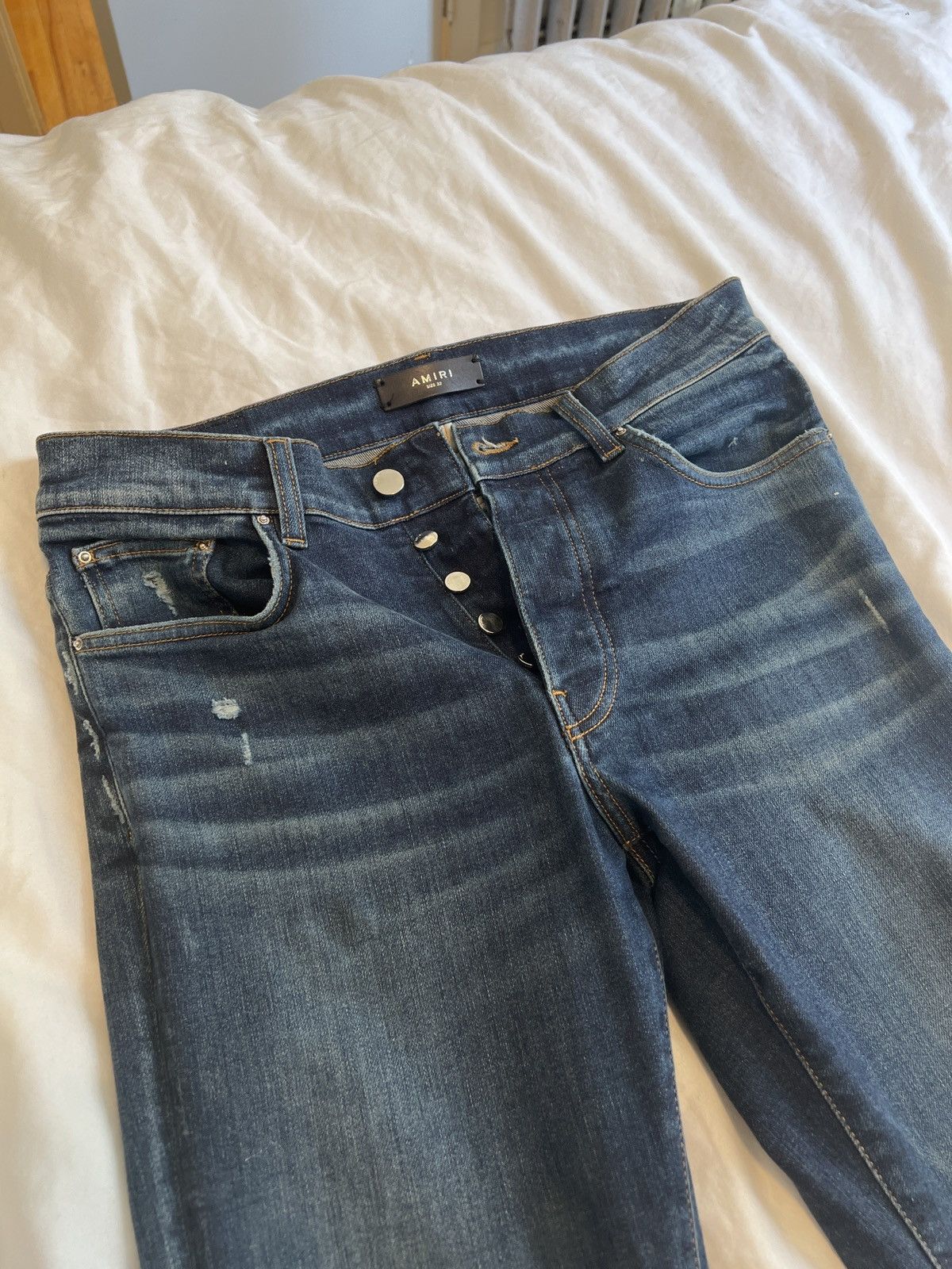 Amiri Amiri Stack Jean - Deep Classic Size US 32 / EU 48 - 5 Thumbnail
