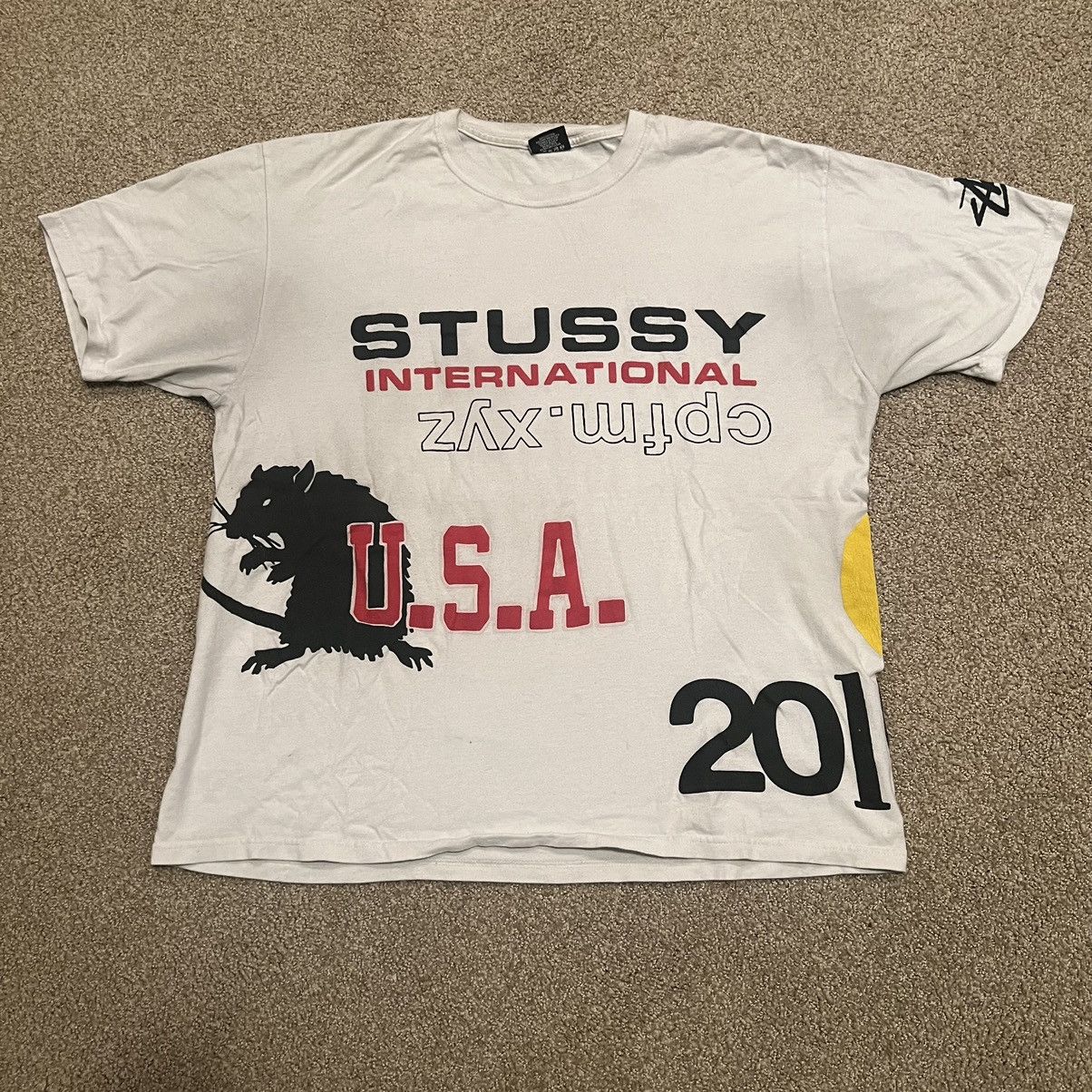 Cactus Plant Flea Market × Stussy CPFM Stussy Tee (White) Size US XL / EU 56 / 4 - 1 Thumbnail