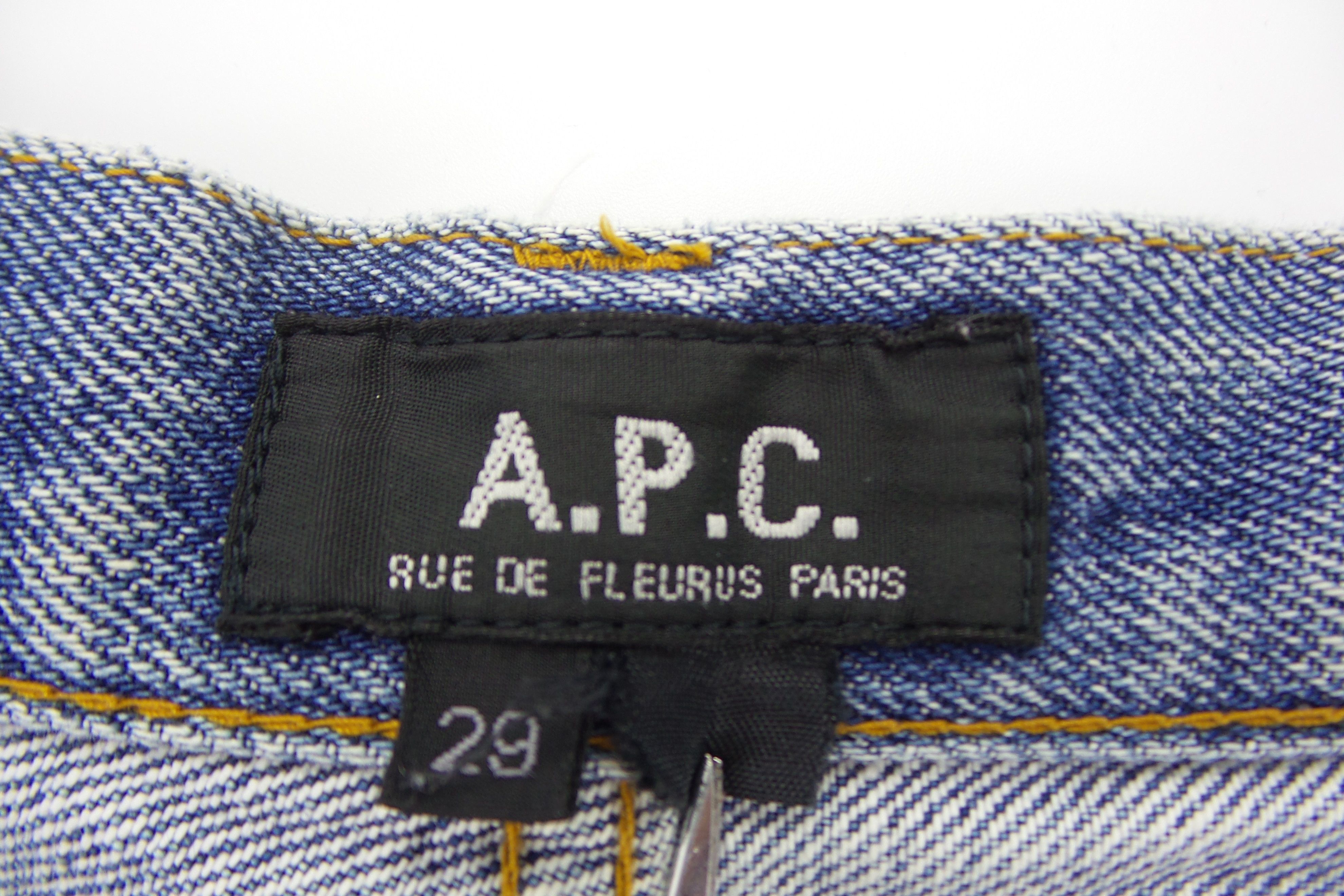 A.P.C. A.P.C Button Fly Stonewashed Selvedge Jeans W27xL37.5 Size US 27 - 3 Thumbnail