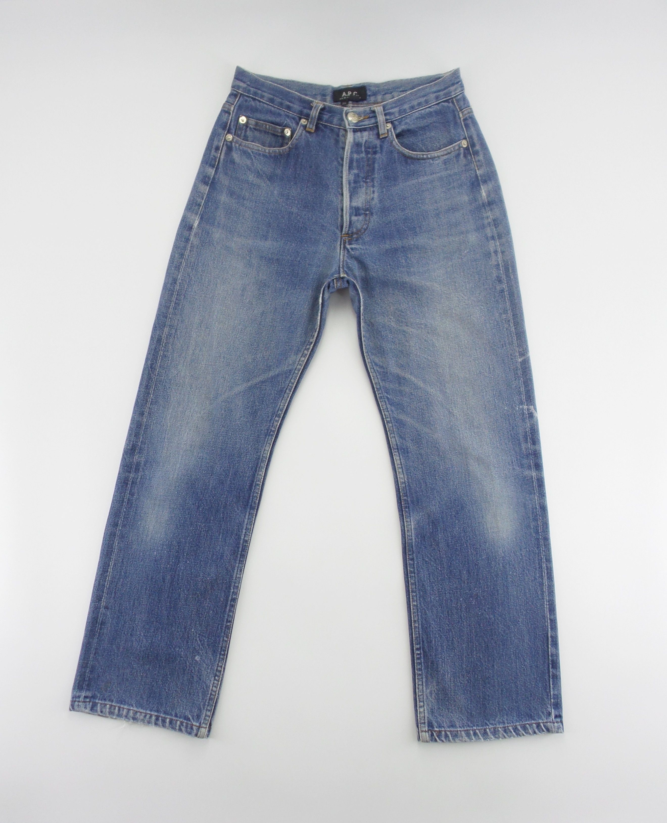 A.P.C. A.P.C Button Fly Stonewashed Selvedge Jeans W27xL37.5 Size US 27 - 1 Thumbnail
