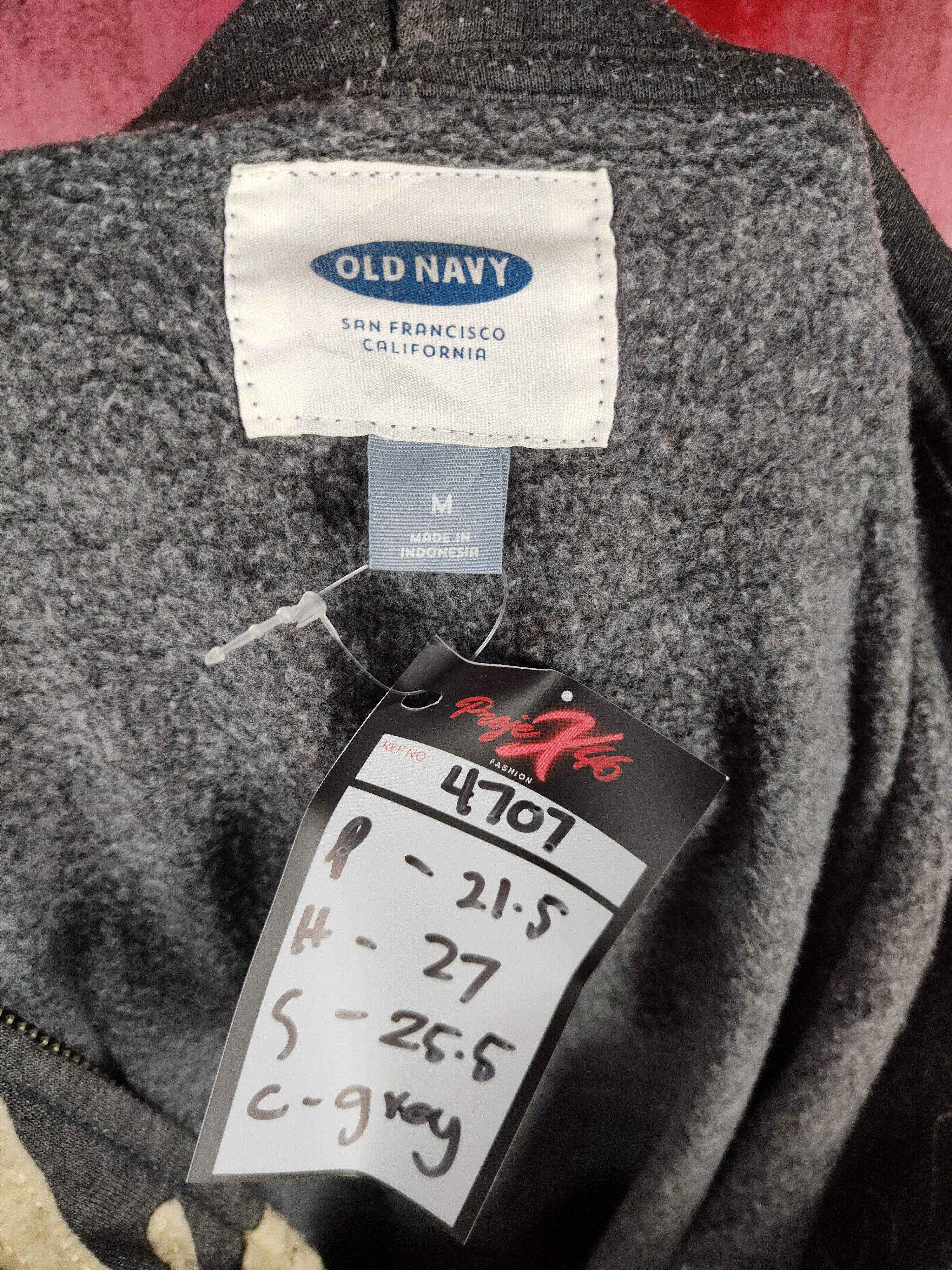 Japanese Brand Old Navy Gray vintage Sweater hoodie #4707 Size US M / EU 48-50 / 2 - 10 Thumbnail