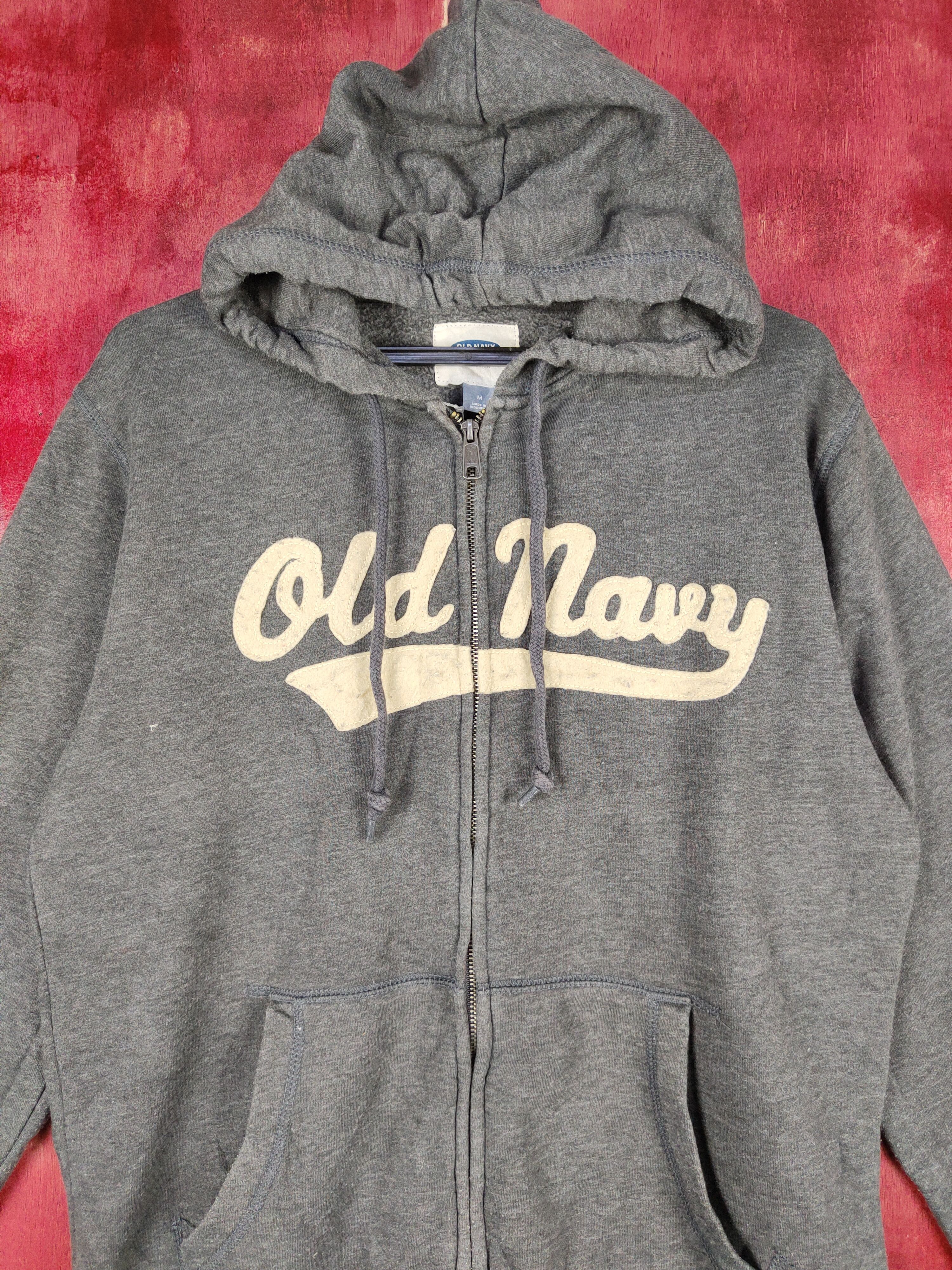 Japanese Brand Old Navy Gray vintage Sweater hoodie #4707 Size US M / EU 48-50 / 2 - 2 Thumbnail