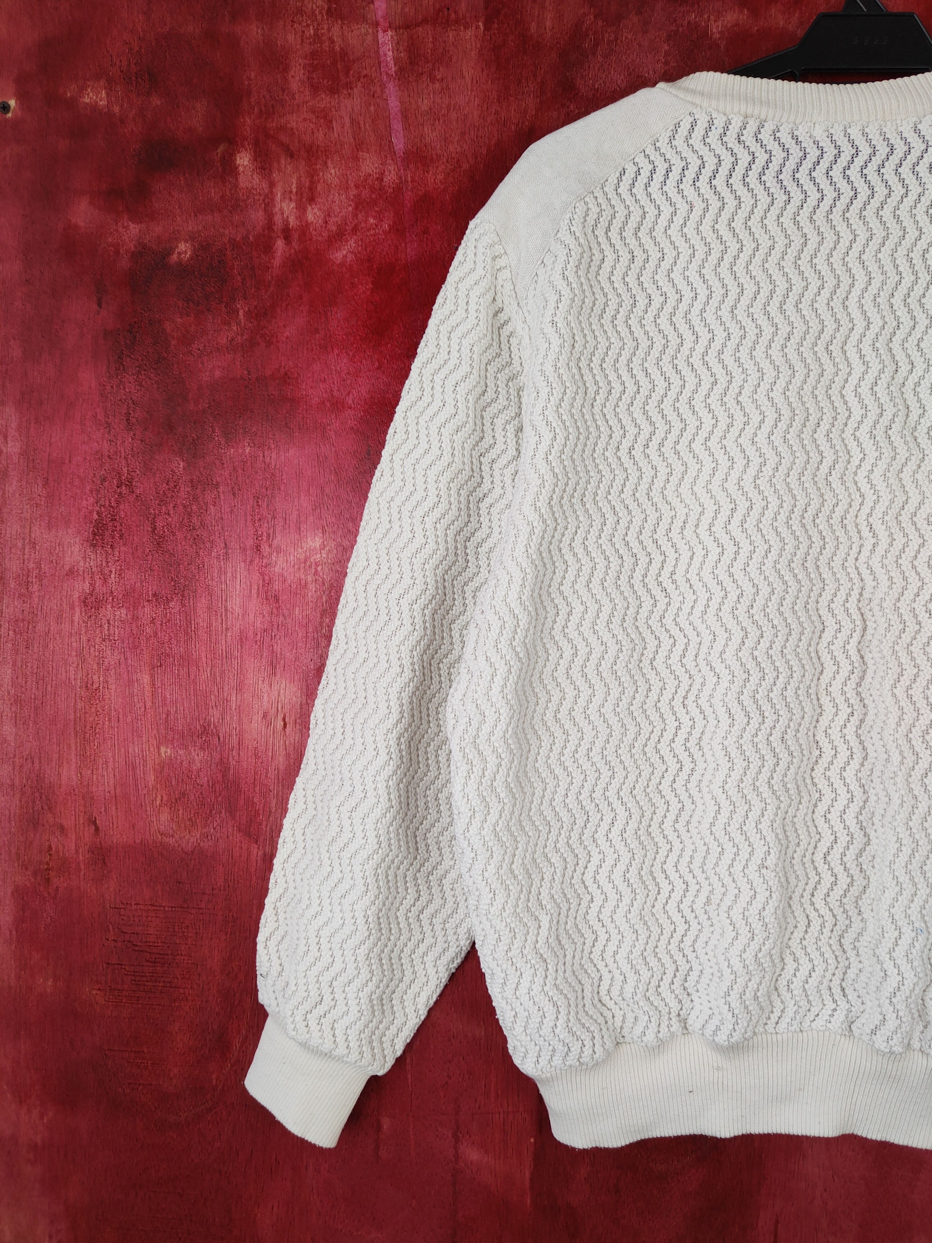 Japanese Brand Soljoven White sweatshirt Knitwear #S365 Size US L / EU 52-54 / 3 - 6 Thumbnail