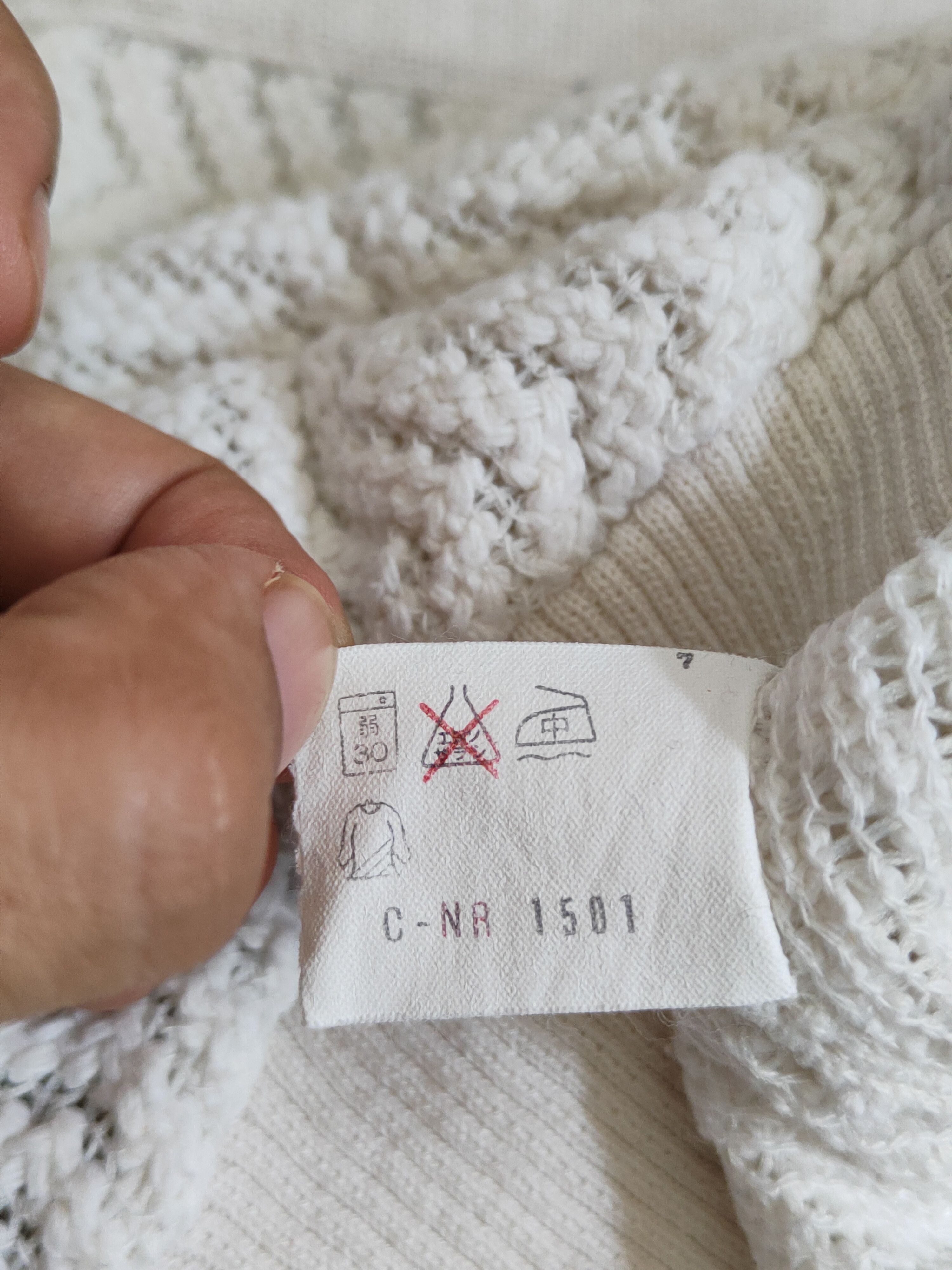 Japanese Brand Soljoven White sweatshirt Knitwear #S365 Size US L / EU 52-54 / 3 - 9 Thumbnail