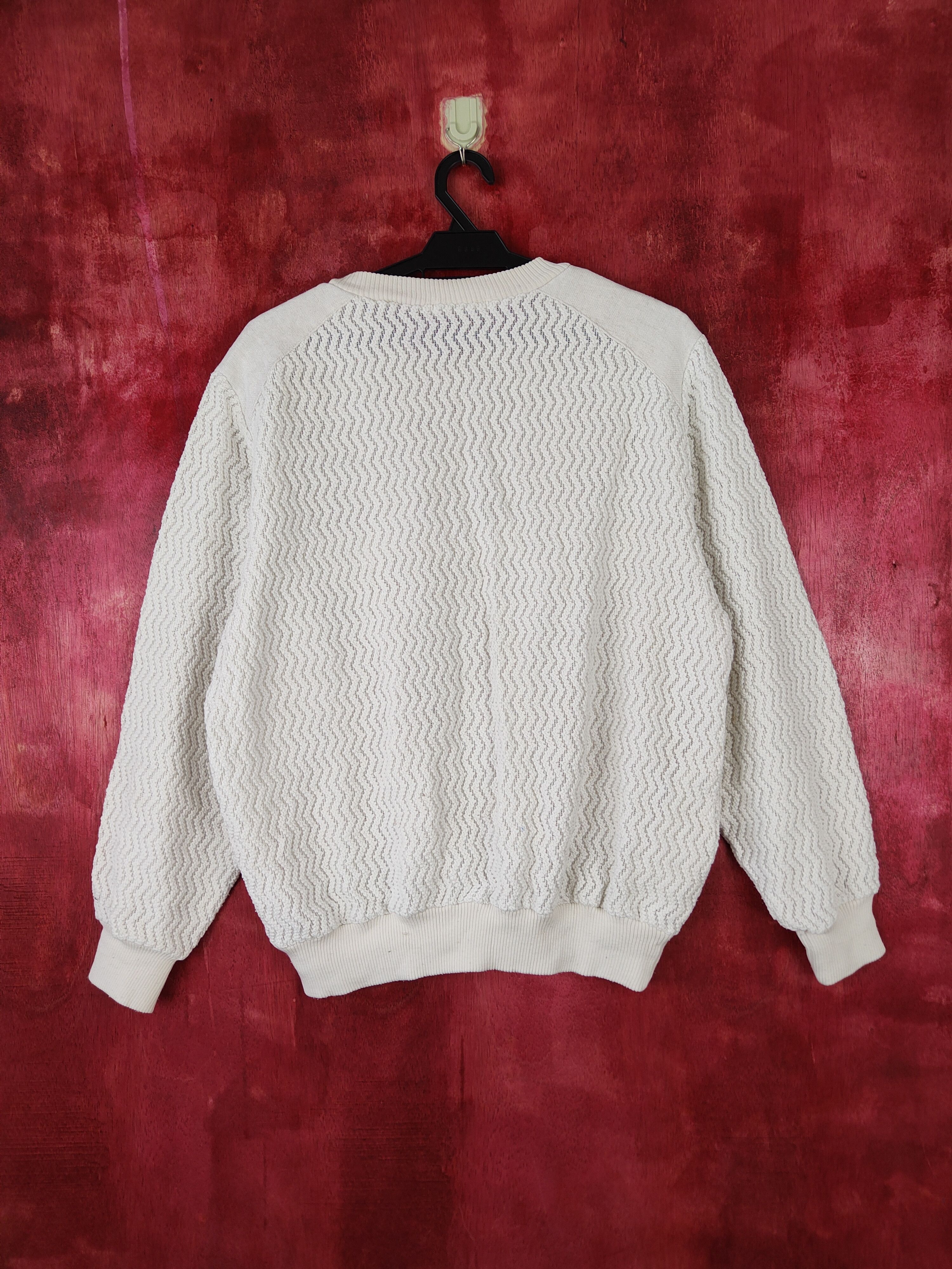 Japanese Brand Soljoven White sweatshirt Knitwear #S365 Size US L / EU 52-54 / 3 - 5 Thumbnail
