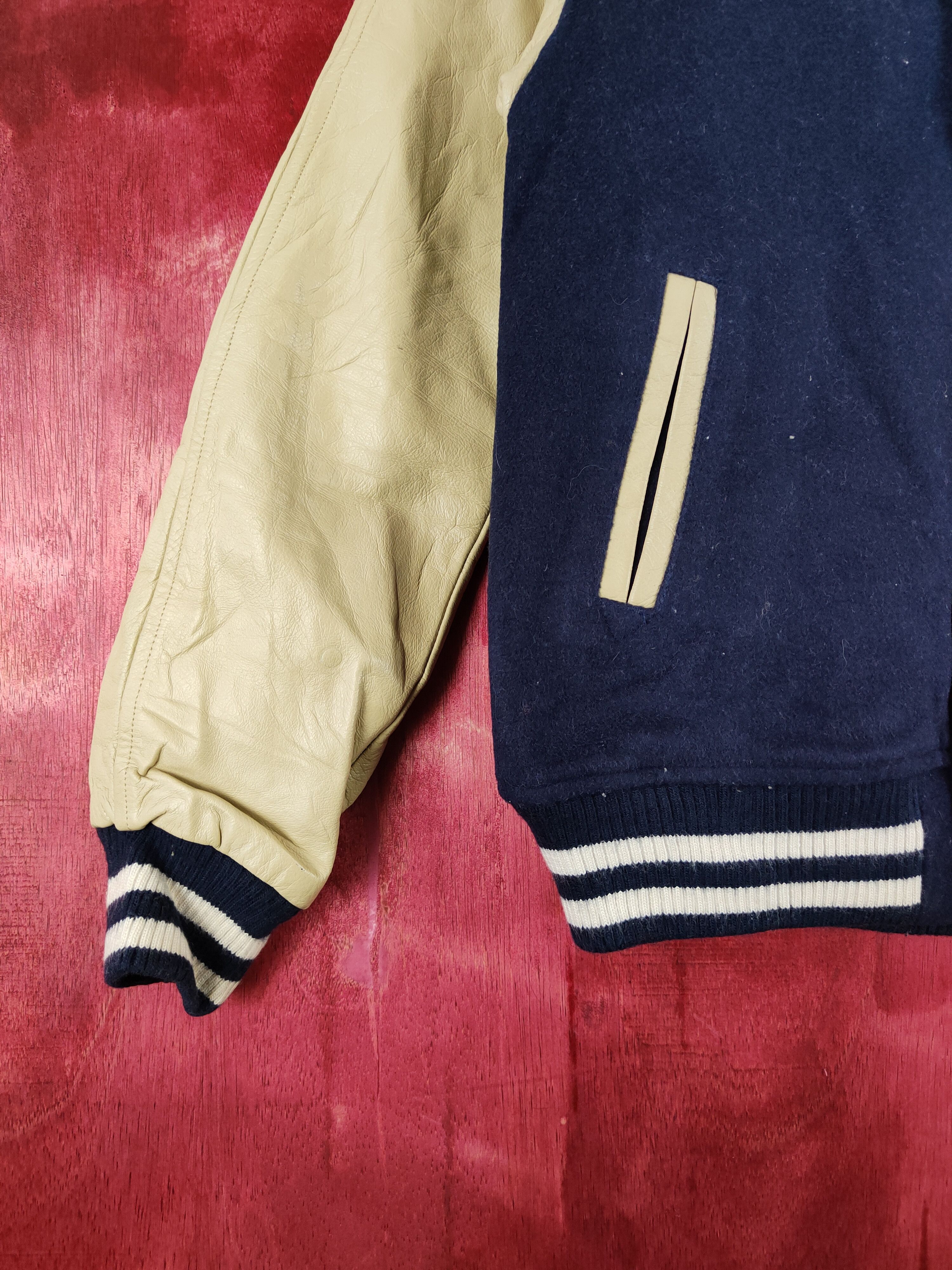 Japanese Brand Coen Dark Blue Sweater varsity jacket #S326 Size US S / EU 44-46 / 1 - 4 Thumbnail