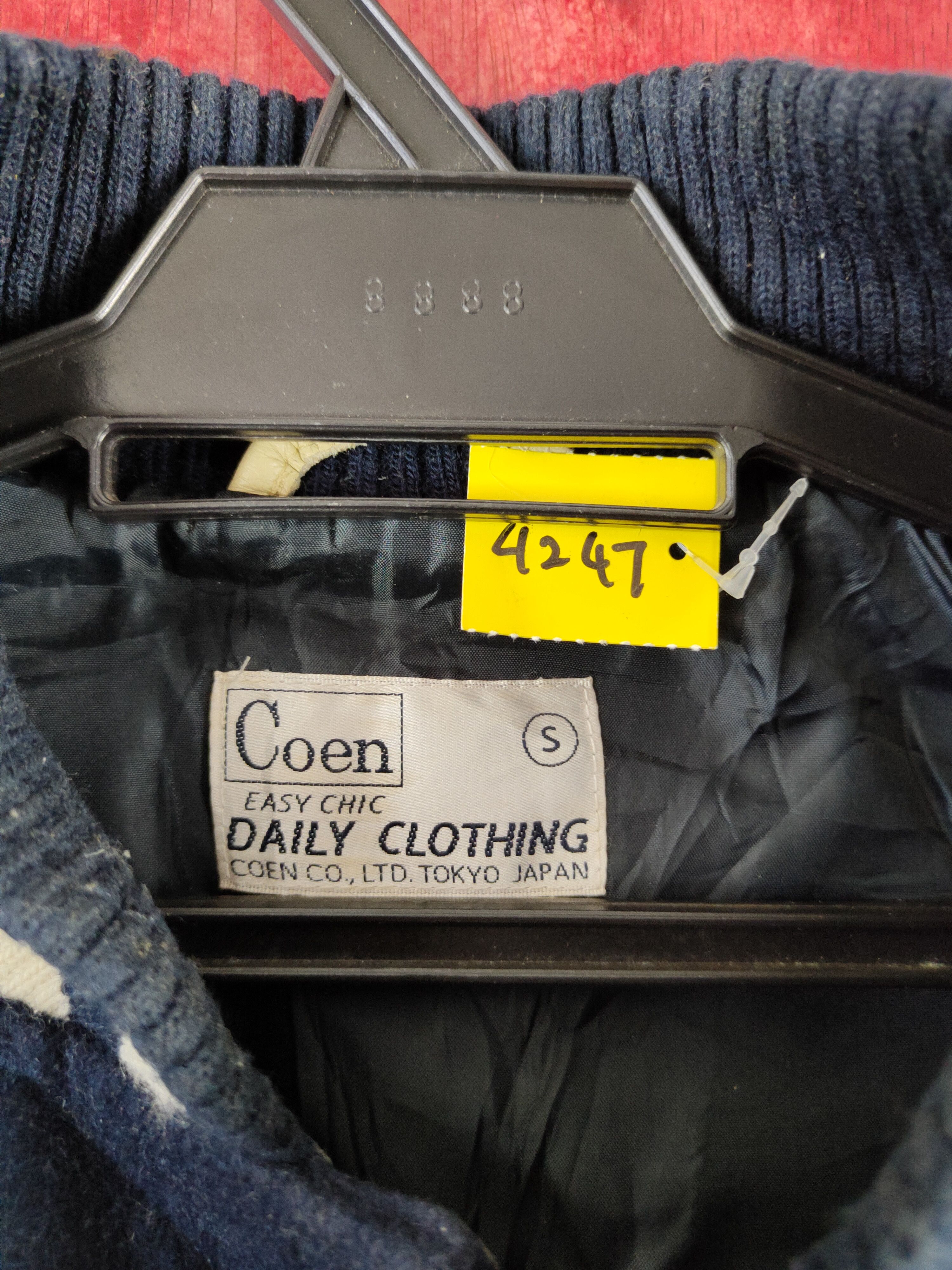 Japanese Brand Coen Dark Blue Sweater varsity jacket #S326 Size US S / EU 44-46 / 1 - 11 Thumbnail