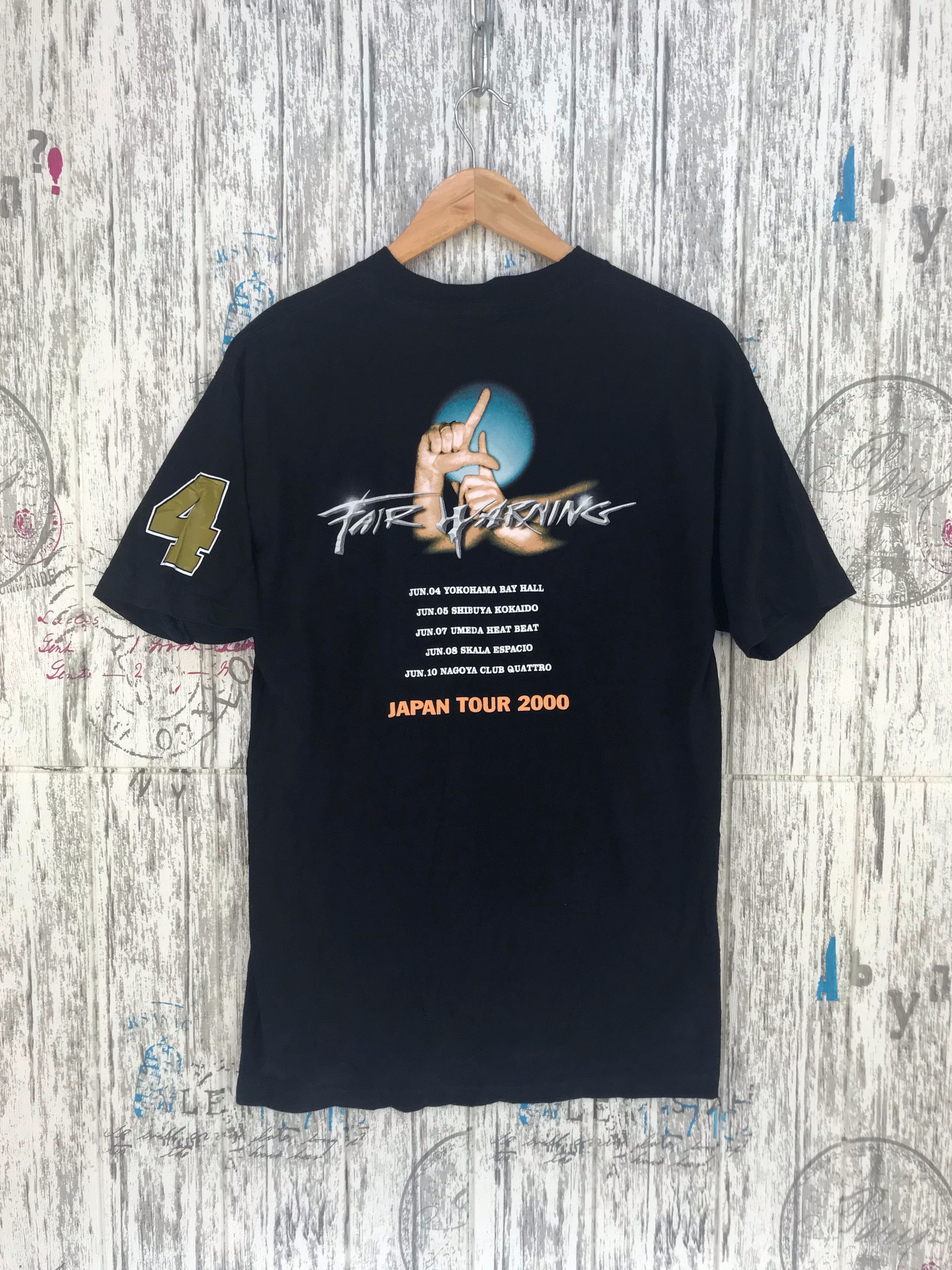 Band Tees Vintage 00s FAIR WARNING Japan Tour 2000 Band Shirt Size US M / EU 48-50 / 2 - 1 Thumbnail