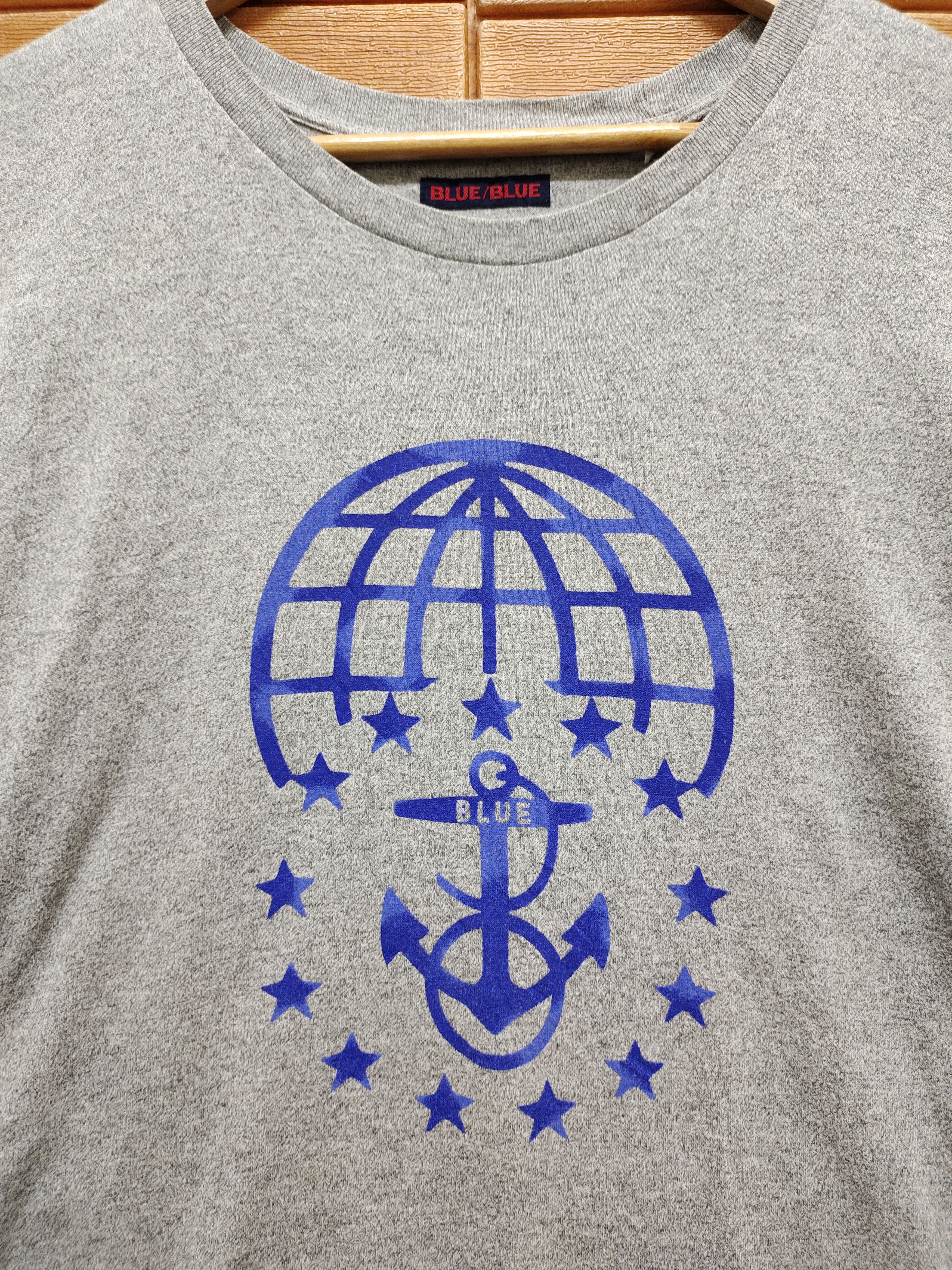 Vintage Vintage 90s Blue Blue Japan Salt & Pepper T-Shirt Size US L / EU 52-54 / 3 - 3 Thumbnail