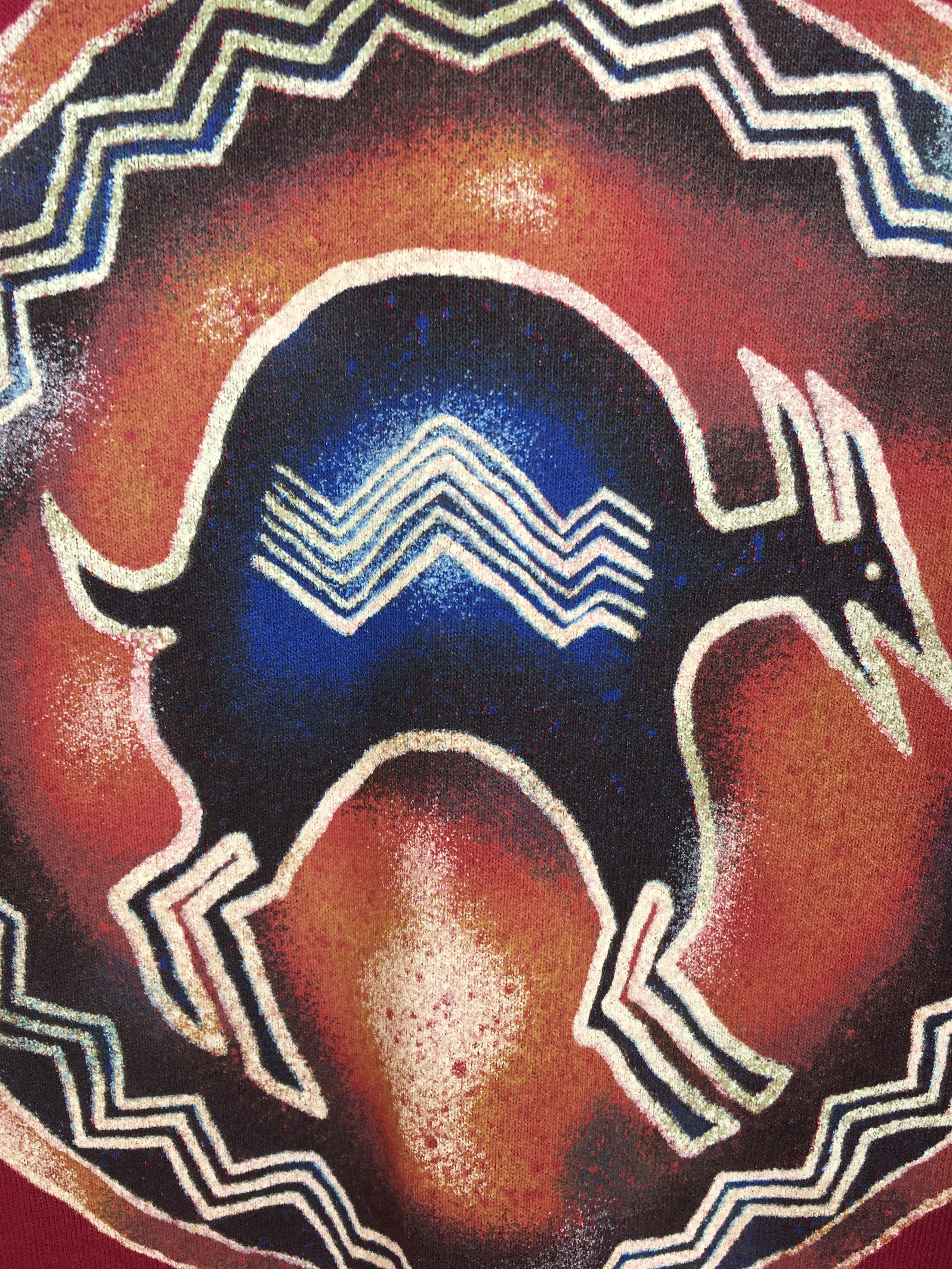 Man Made In Australia Vintage 90s Kaikabx T-Shirt / Native / Navajo Design Size US L / EU 52-54 / 3 - 3 Thumbnail
