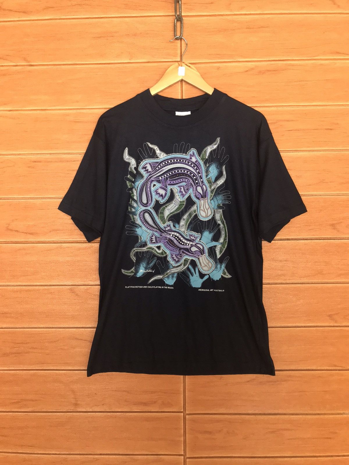 Man Made In Australia Vintage 90s Aboriginal Art Australia T-shirt Size US S / EU 44-46 / 1 - 1 Thumbnail