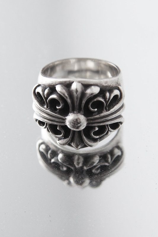 image of Chrome Hearts Keeper Ring Us 10 in Silver, Men's