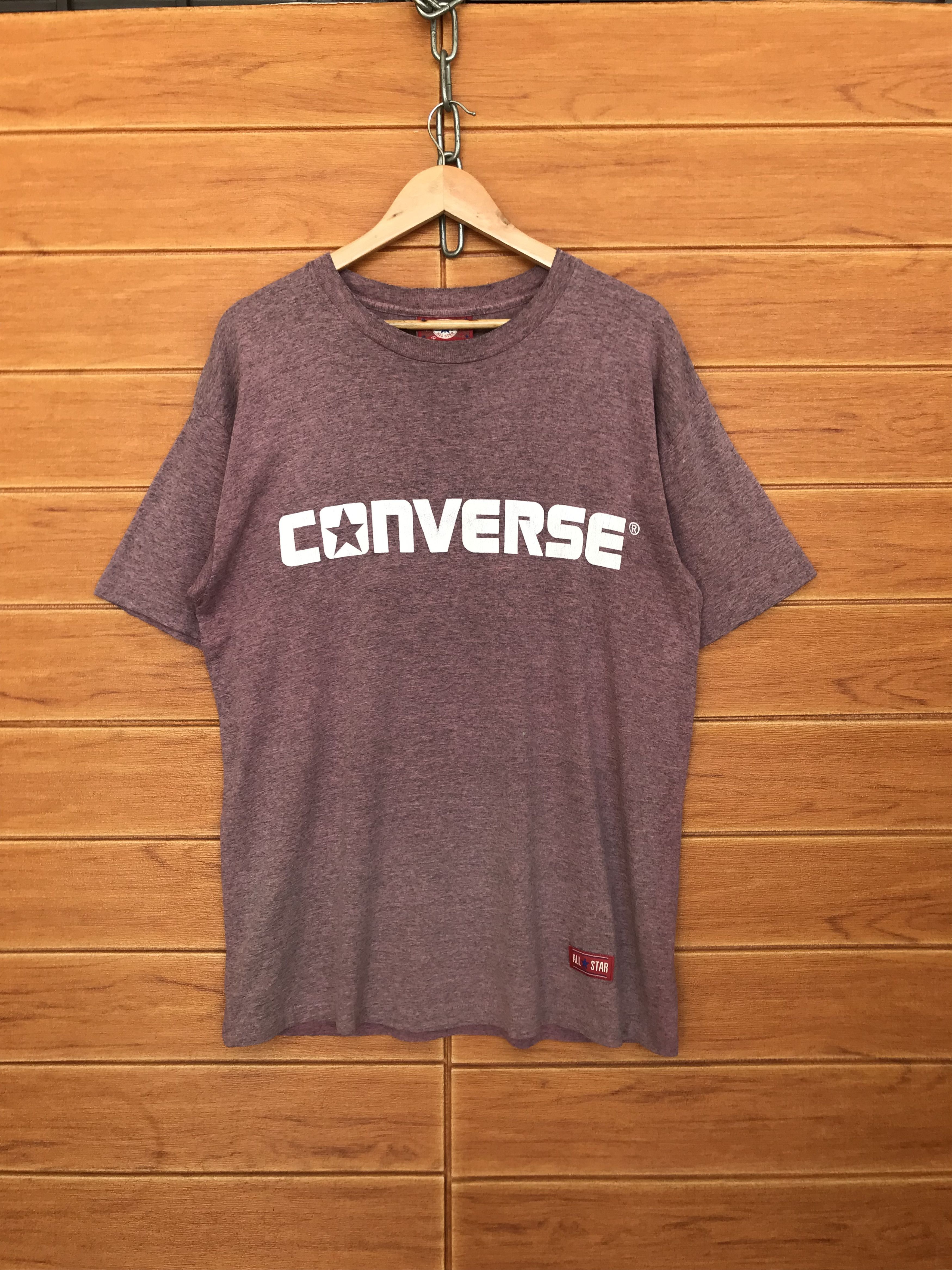Converse Vintage 90s CONVERSE ALL STAR Made In USA Spell Out T-Shirt Size US L / EU 52-54 / 3 - 1 Thumbnail