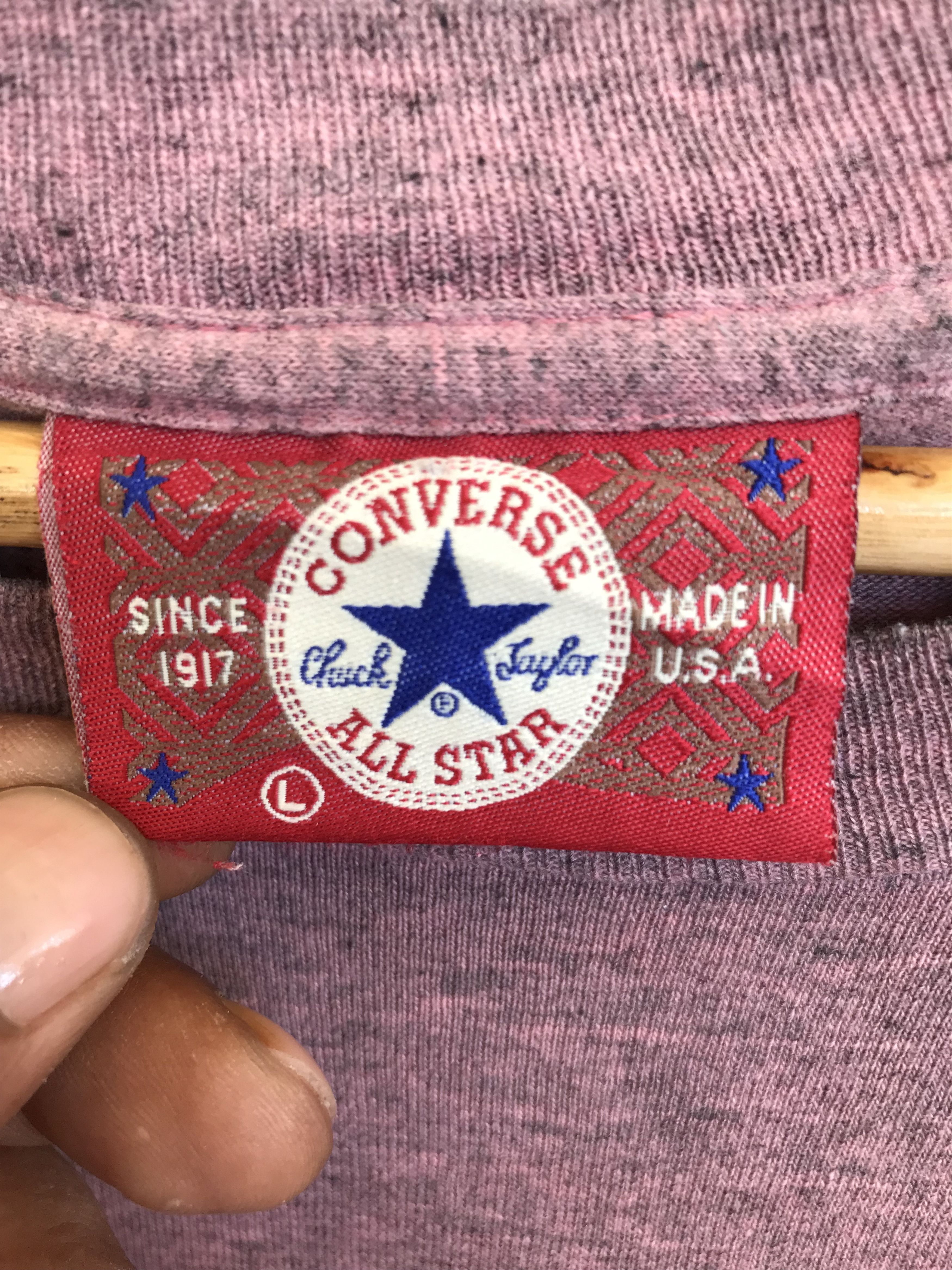 Converse Vintage 90s CONVERSE ALL STAR Made In USA Spell Out T-Shirt Size US L / EU 52-54 / 3 - 11 Thumbnail