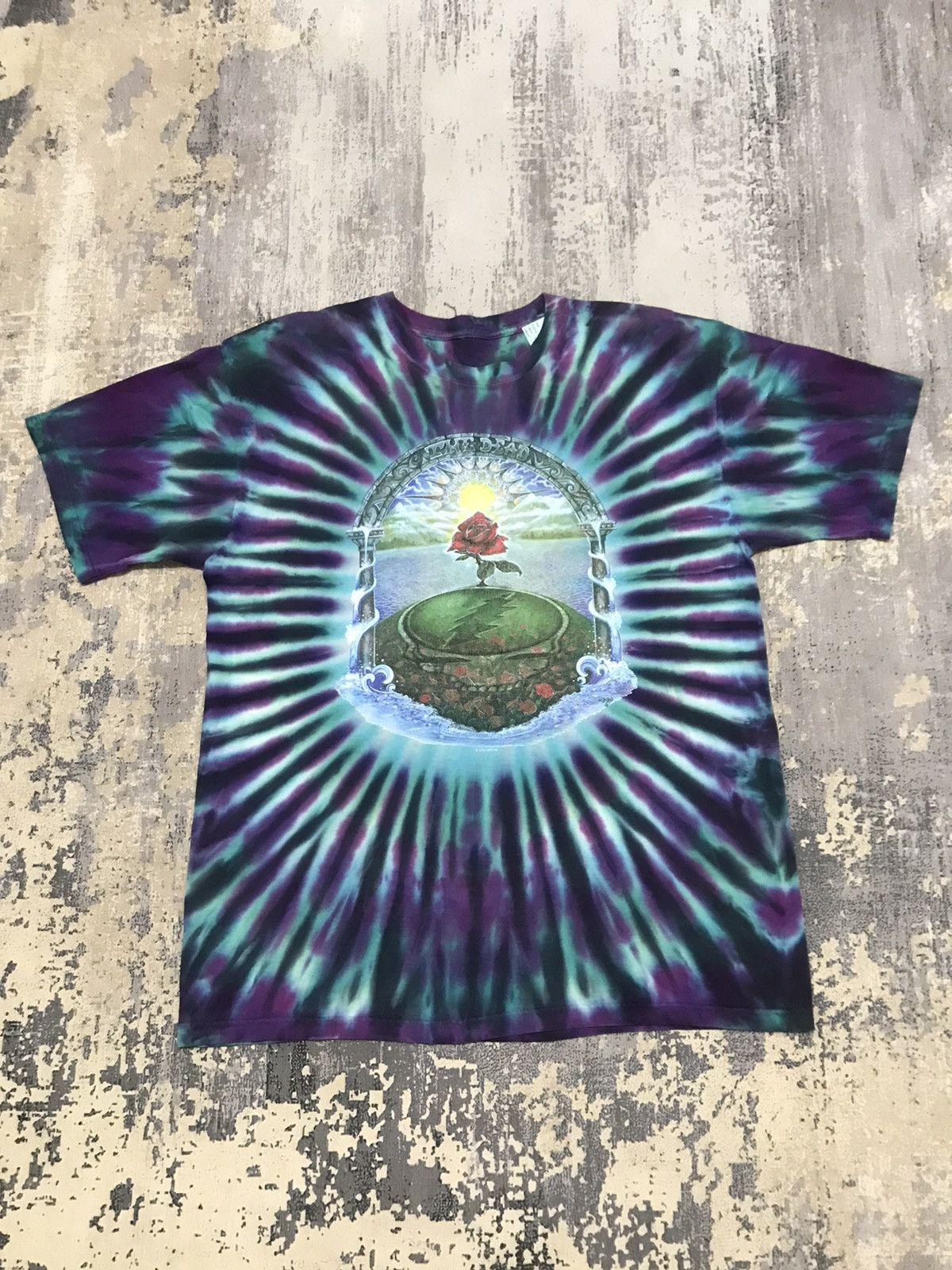 Band Tees × Grateful Dead × Vintage Grateful Dead Summer Getaway Tour Tie Dye Band Shirt Size US L / EU 52-54 / 3 - 1 Thumbnail