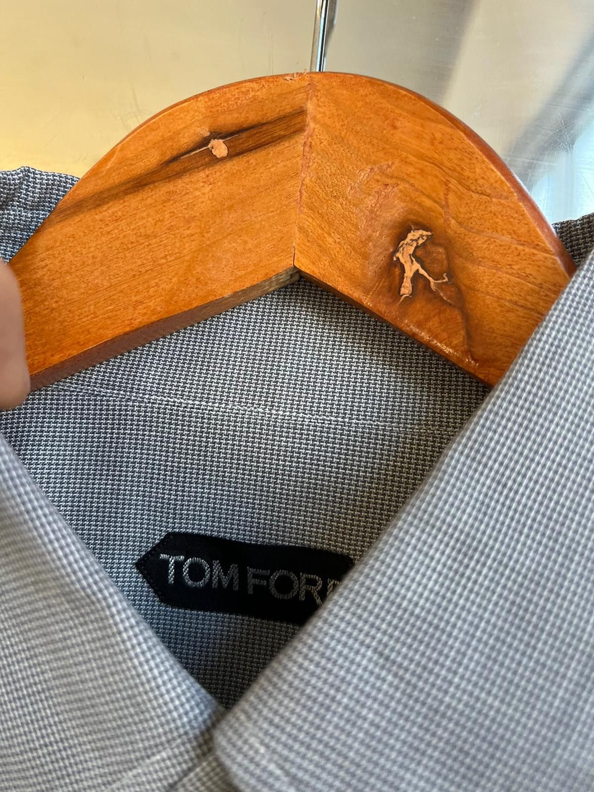 Tom Ford Button Up Shirt in Grey Size US M / EU 48-50 / 2 - 6 Thumbnail