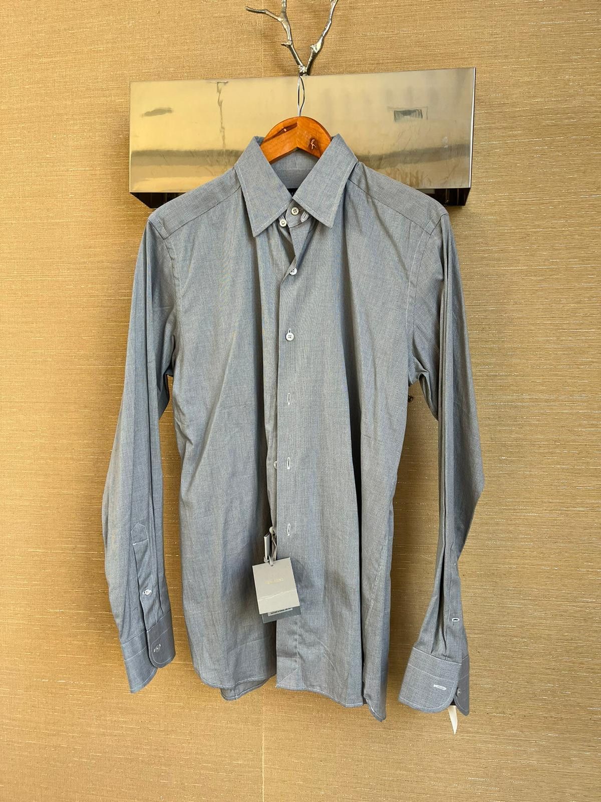 Tom Ford Button Up Shirt in Grey Size US M / EU 48-50 / 2 - 9 Thumbnail