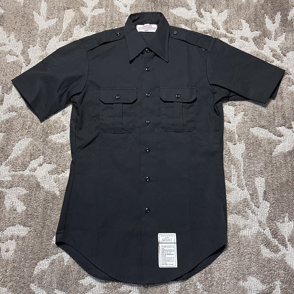 Military Propper International Military Dress Shirt Black Size Small