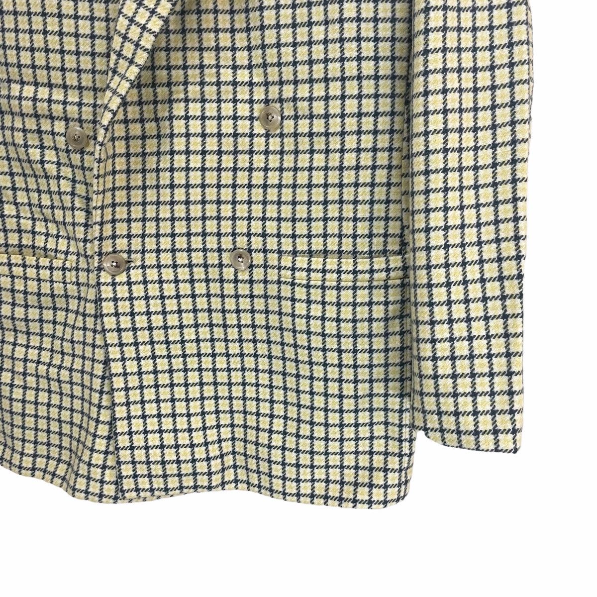 Versace × Vintage 💥 90s Gianni Versace Checker Button Blazer Coat Jacket Size 48R - 5 Thumbnail