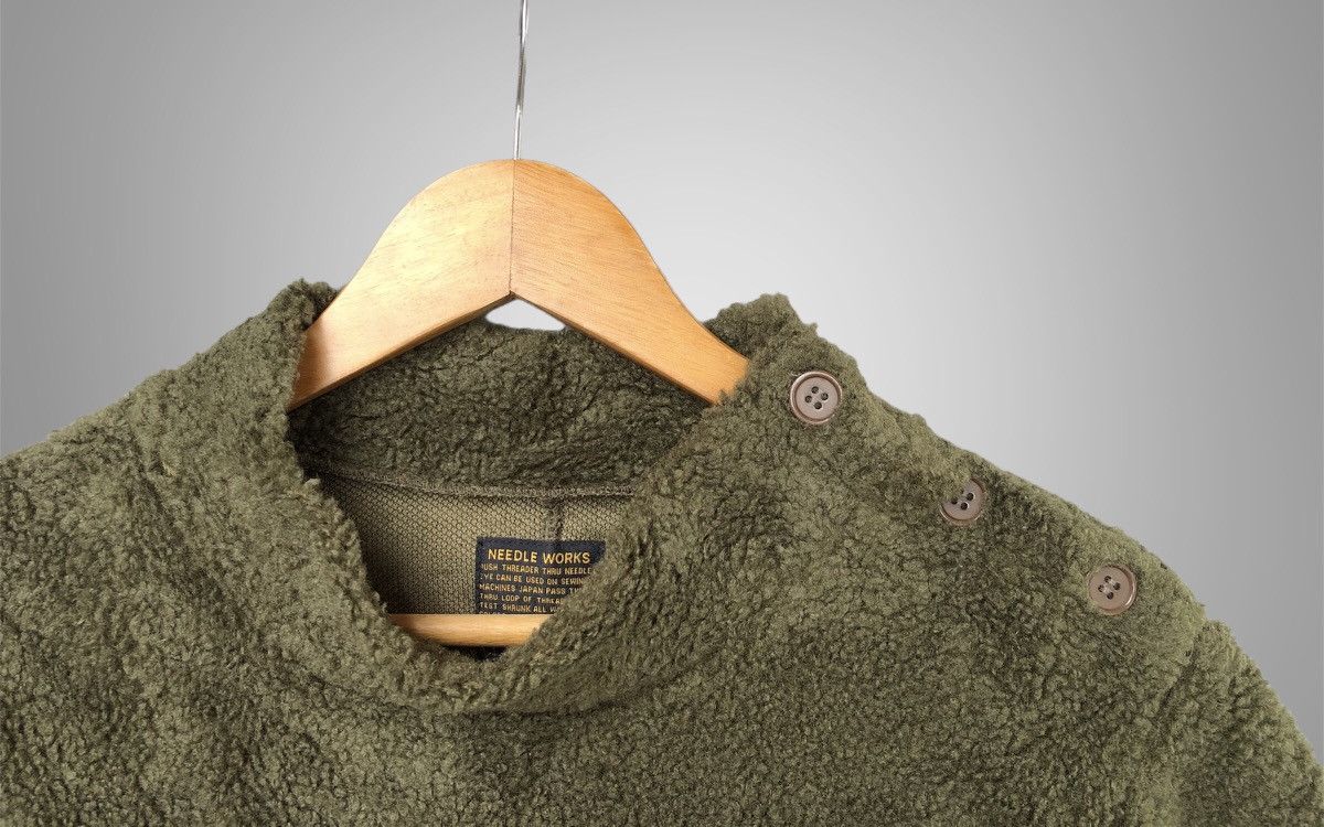 Japanese Brand Needle Works Unisex Casual Garments Military Fleece Cloaks Size US M / EU 48-50 / 2 - 6 Thumbnail