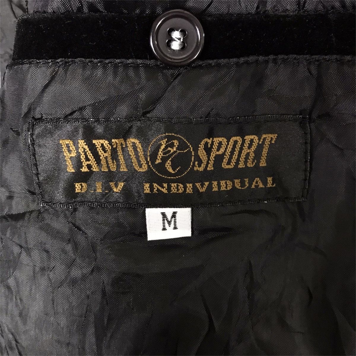 Vintage PARTO SPORT Black Zipper Jacket